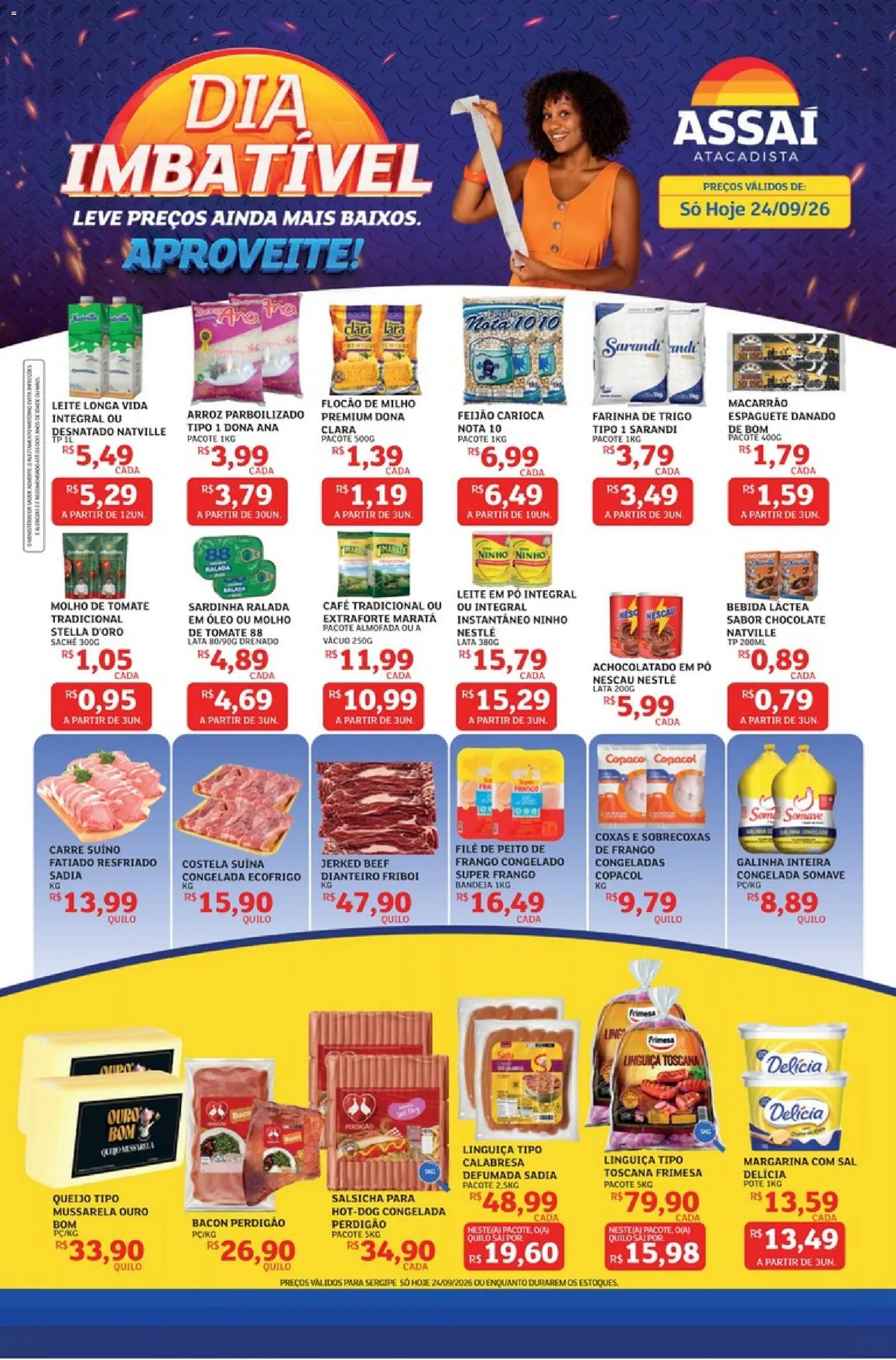 Pré-Visualização do folheto "Assaí Atacadista ofertas - SE" da loja Assaí Atacadista válido a partir de 24/09/2026