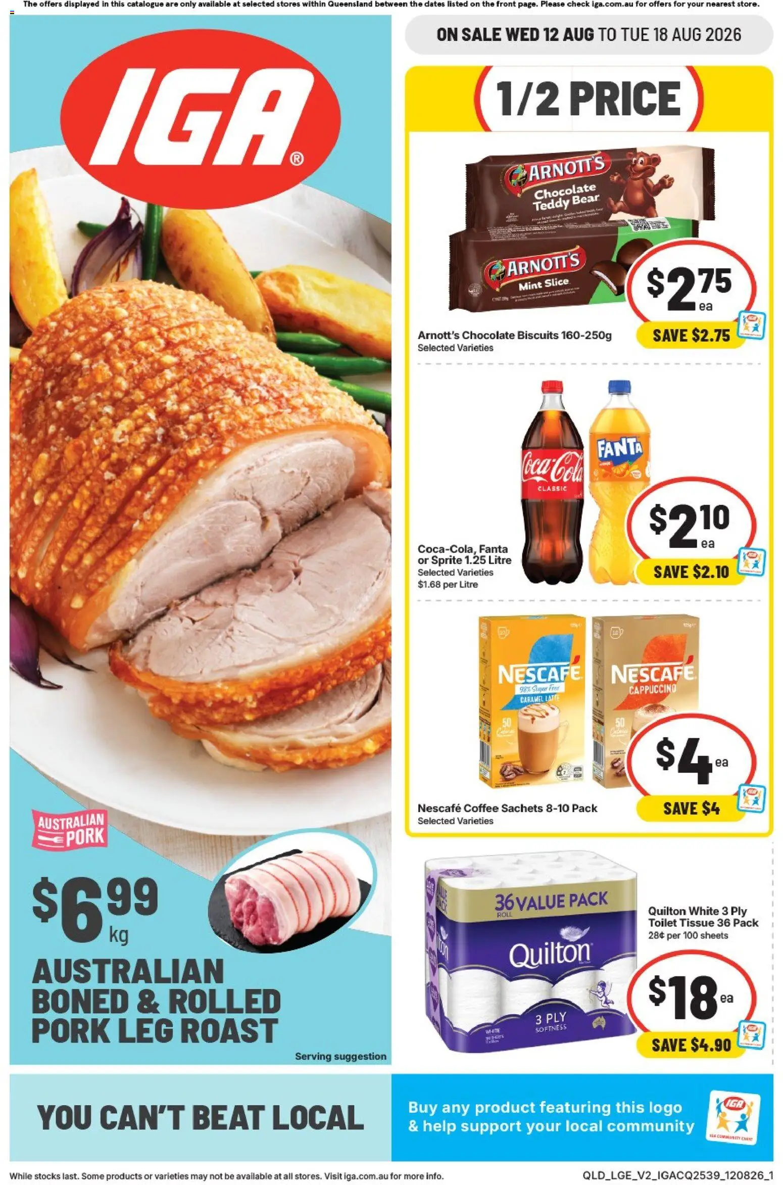 Preview of catalogue IGA catalogue QLD from shop IGA valid 12/08/2026