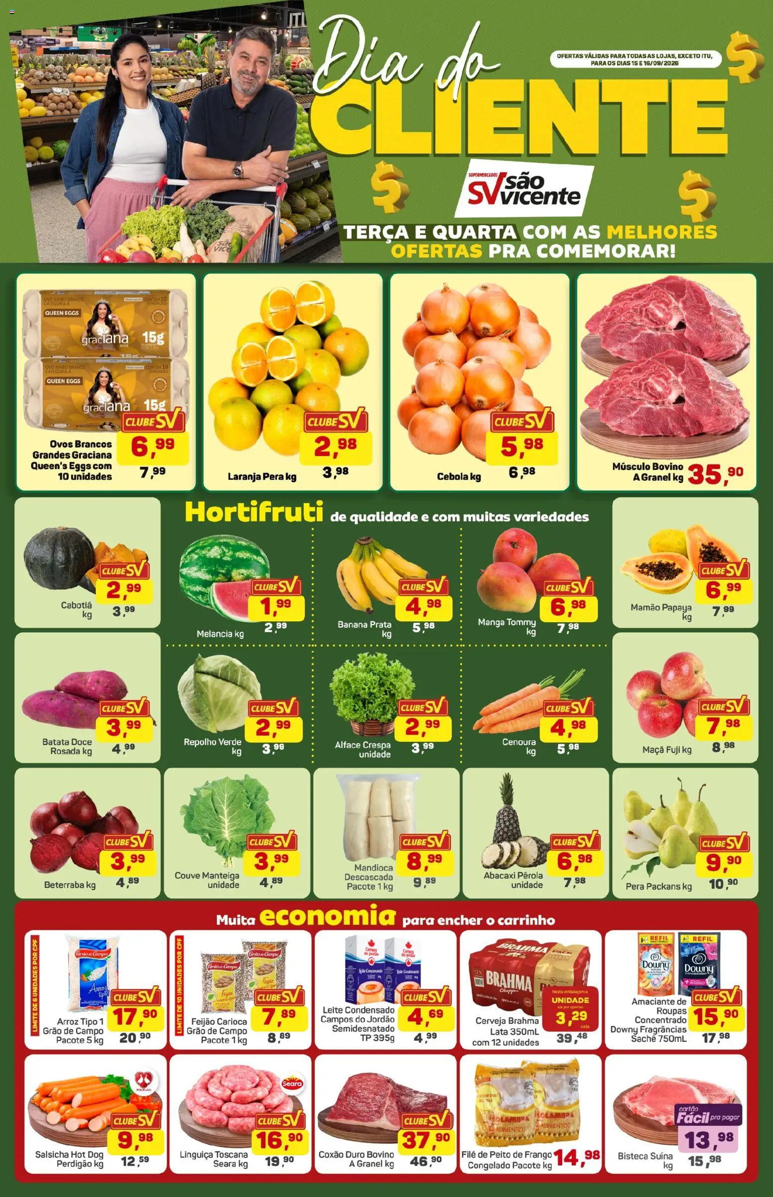 Pré-Visualização do folheto "Supermercados São Vicente - Ofertas da semana" da loja Supermercados São Vicente válido a partir de 15/09/2026