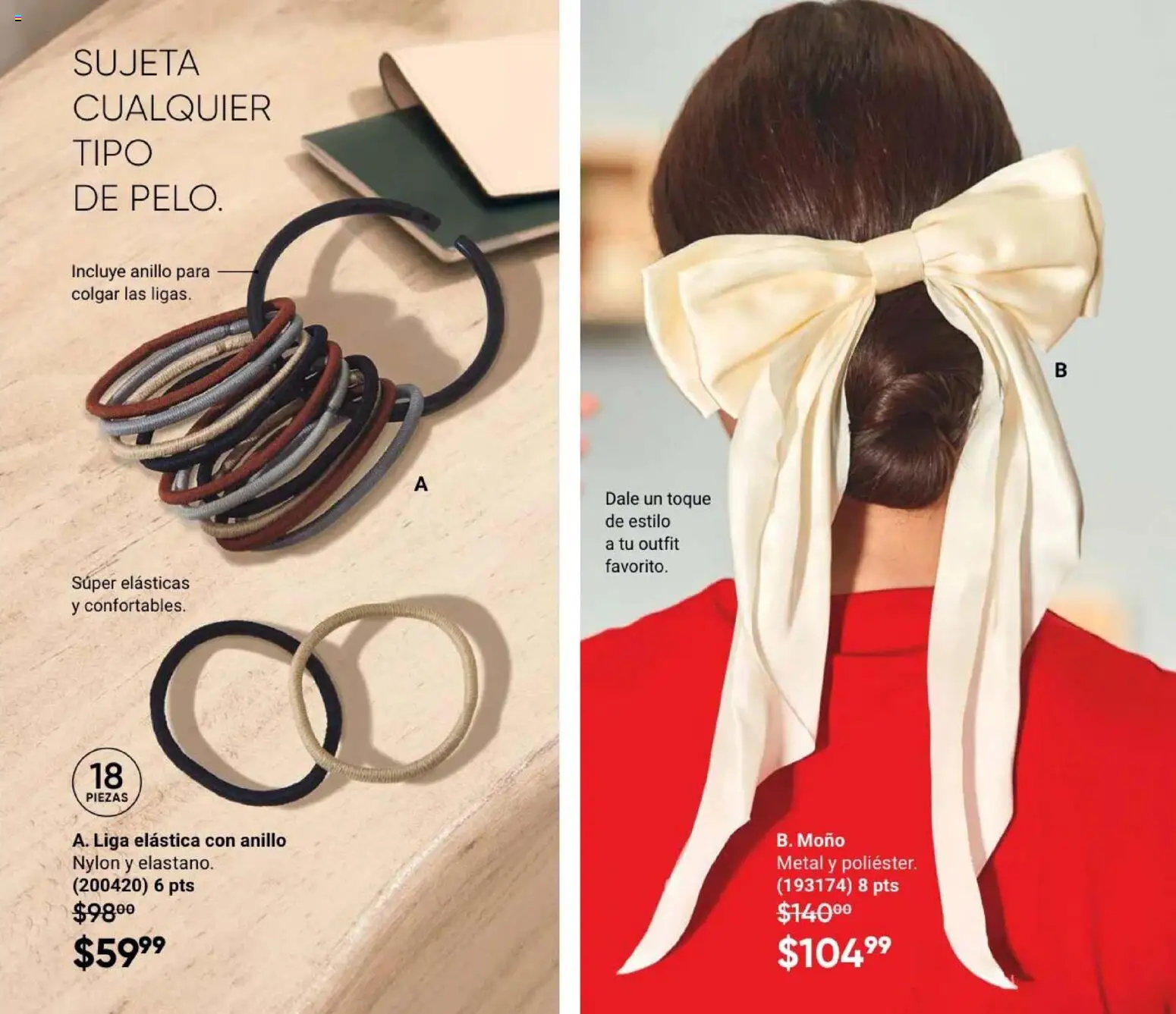 Vista previa las ofertas de la tienda AVON - Casa & Estilo 4 2026 desde el 20/02/2026 - Moño, Liga, Anillo