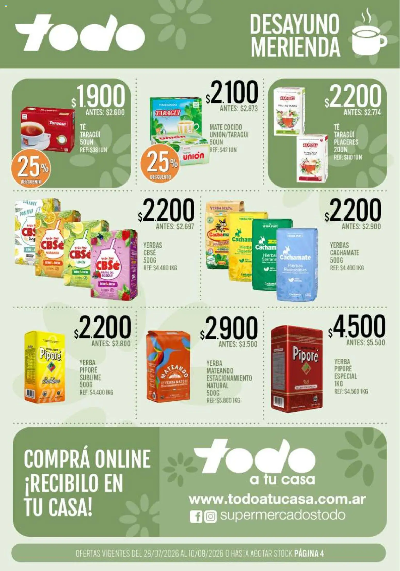 Vista previa del folleto de la tienda Supermercados TODO válido desde el 28/07/2026 