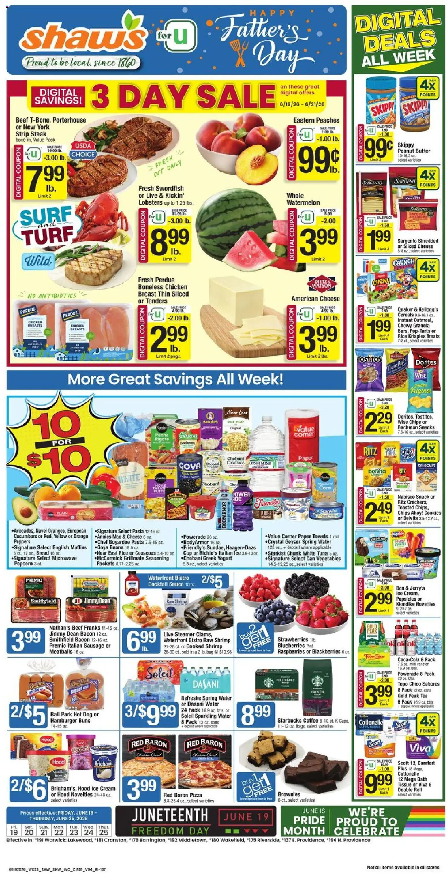 Ad Preview of Shaw's Shaw's Weekly Ad - RI from 06/19/2026