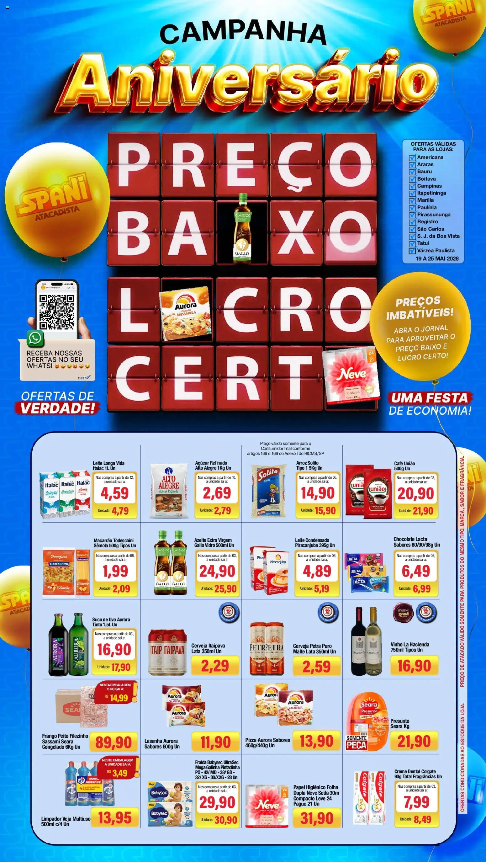 Pré-Visualização do folheto "Spani Atacadista - Ofertas da semana" da loja Spani Atacadista válido a partir de 19/05/2026