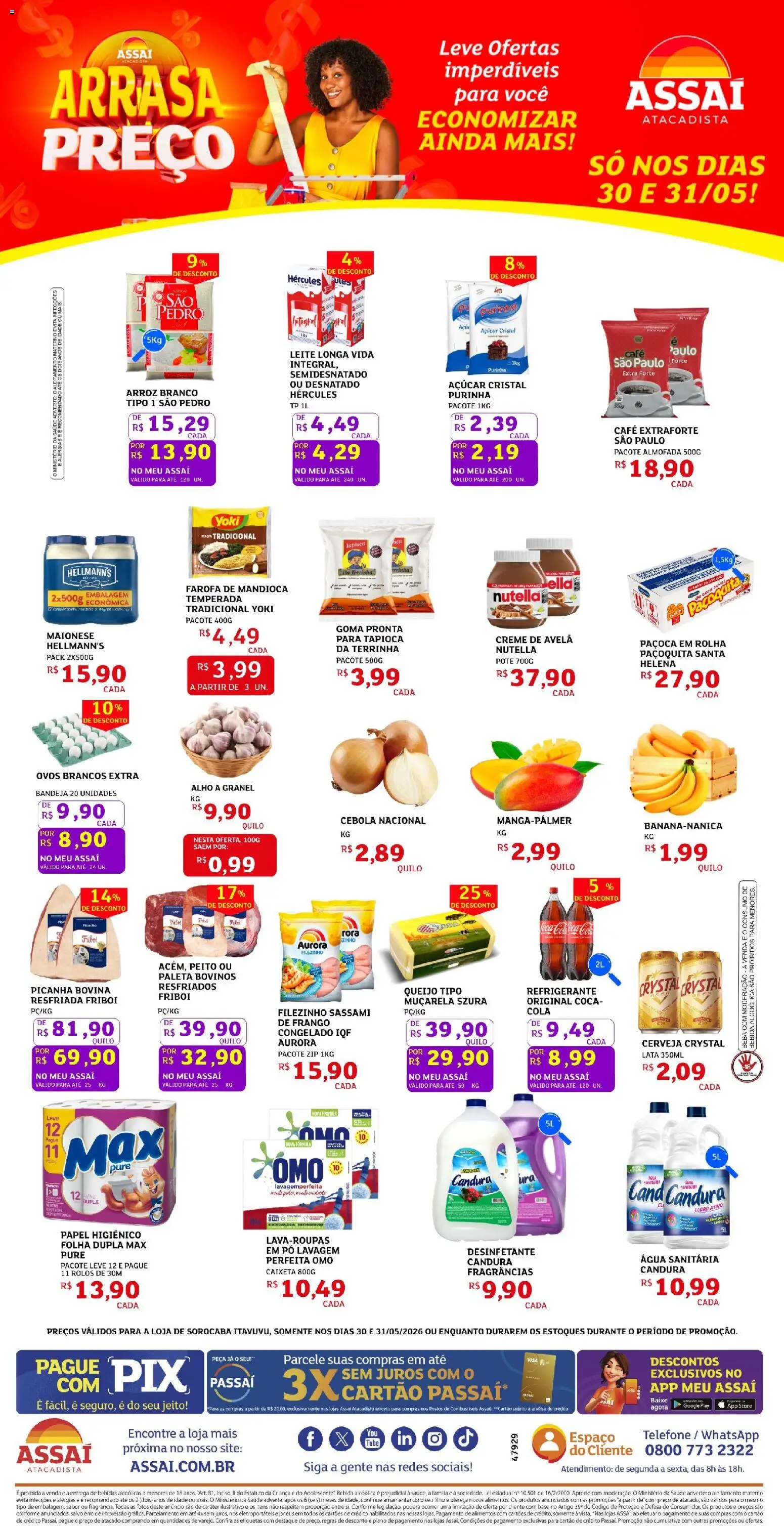 Pré-Visualização do folheto "Assaí Atacadista ofertas - SP" da loja Assaí Atacadista válido a partir de 30/05/2026