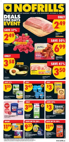 Un aperçu du dépliant No Frills weekly flyer - AB du magasin No Frills est valide à partir 15 oct. 2026