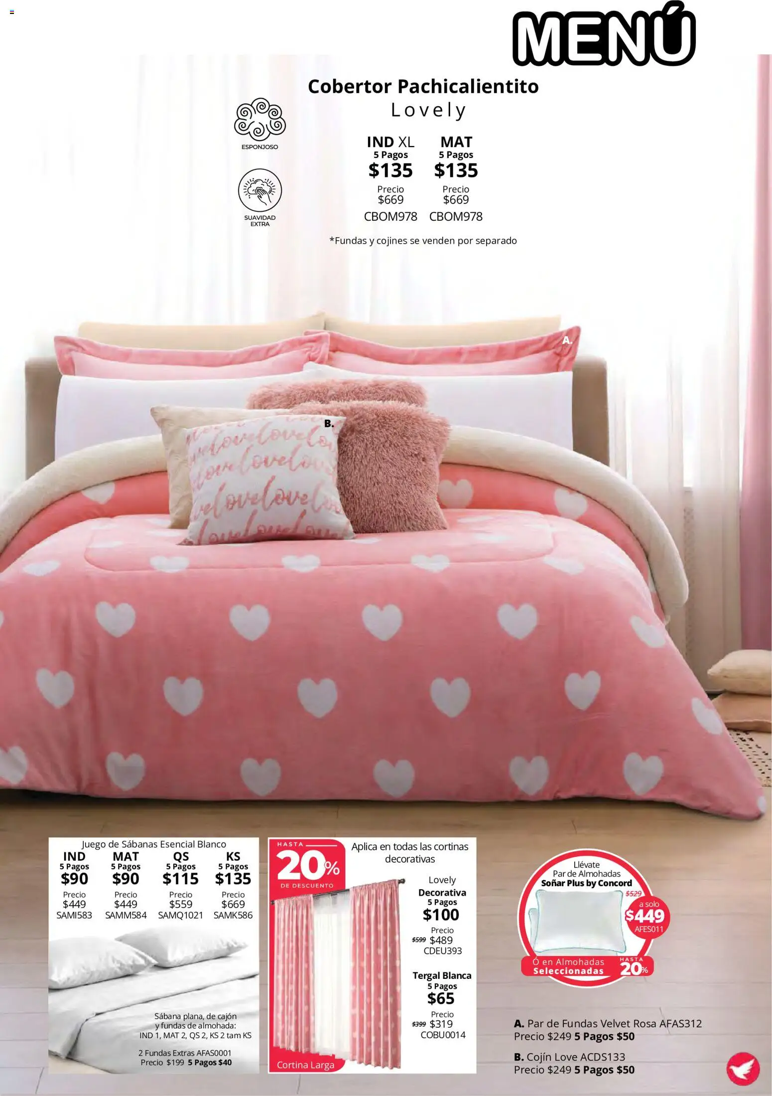 Vista previa las ofertas de la tienda Colchas Concord - Colchas Concord catálogo Colección Cobertor Calor de Hogar desde el 15/10/2026 