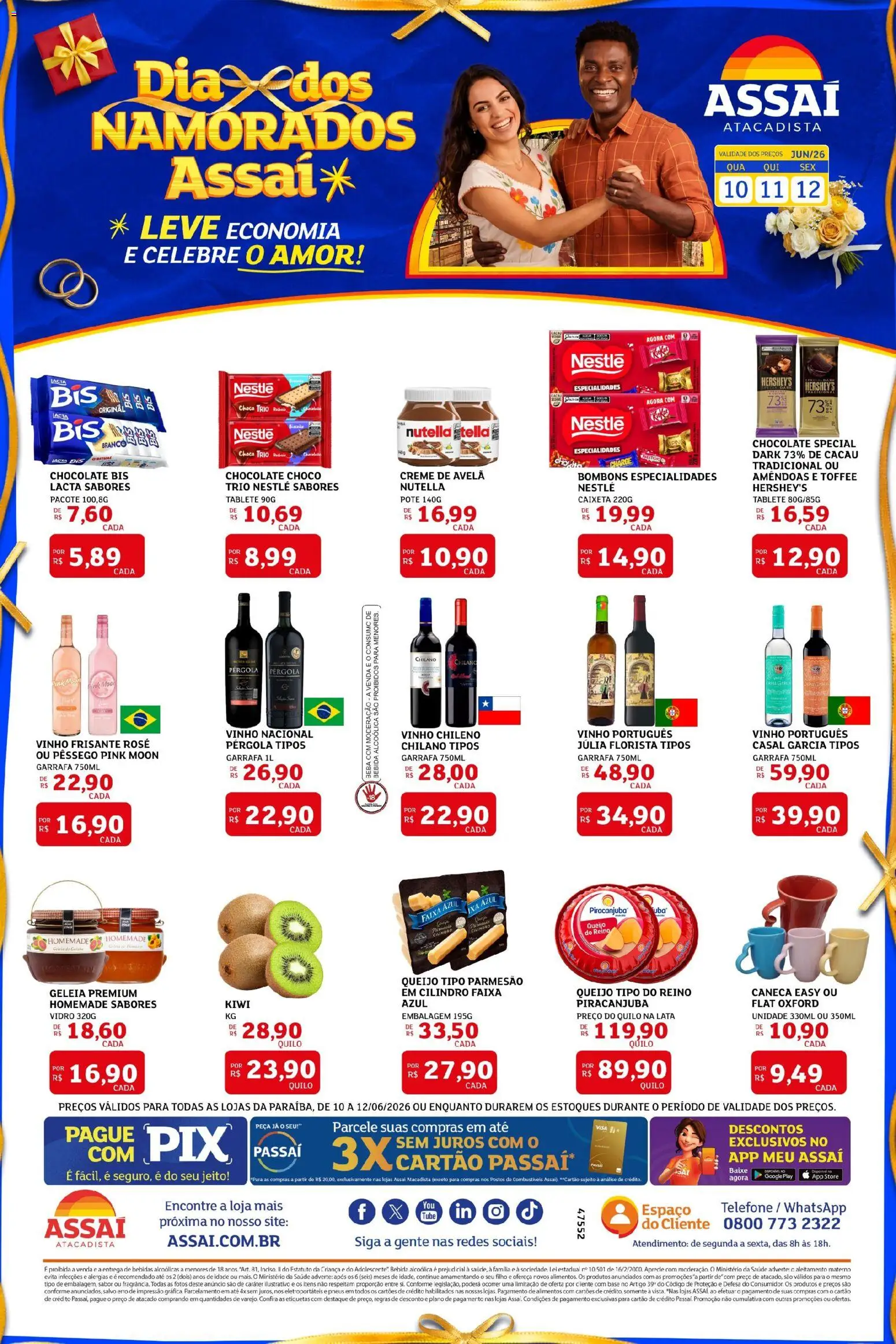 Pré-Visualização do folheto "Assaí Atacadista ofertas - PB" da loja Assaí Atacadista válido a partir de 10/06/2026