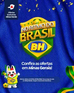 Pré-Visualização do folheto "Supermercados BH ofertas No ritmo do Brasil" da loja Supermercados BH válido a partir de 01/06/2026