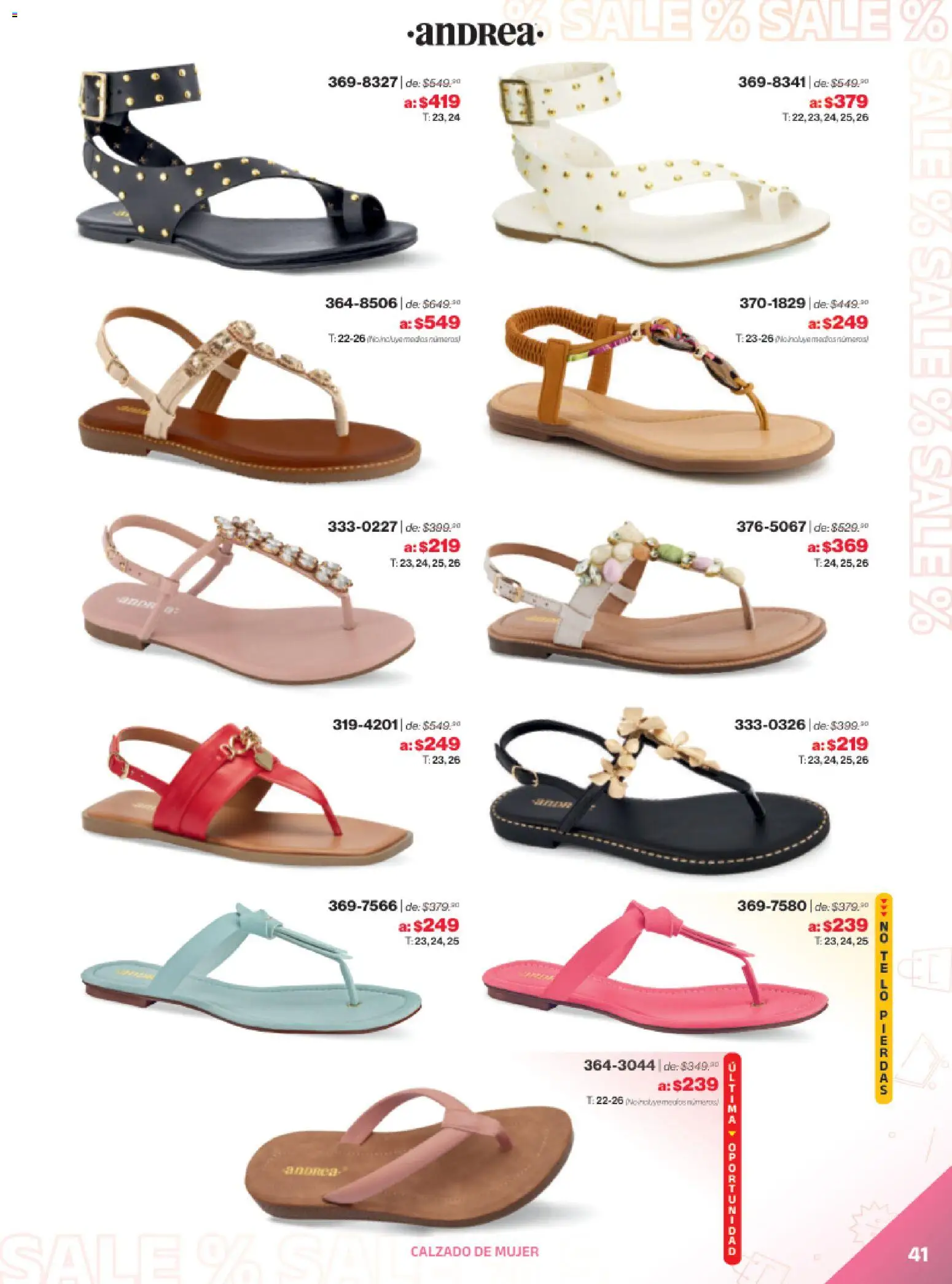 Vista previa las ofertas de la tienda Andrea - Catálogo Outlet desde el 21/12/2025 