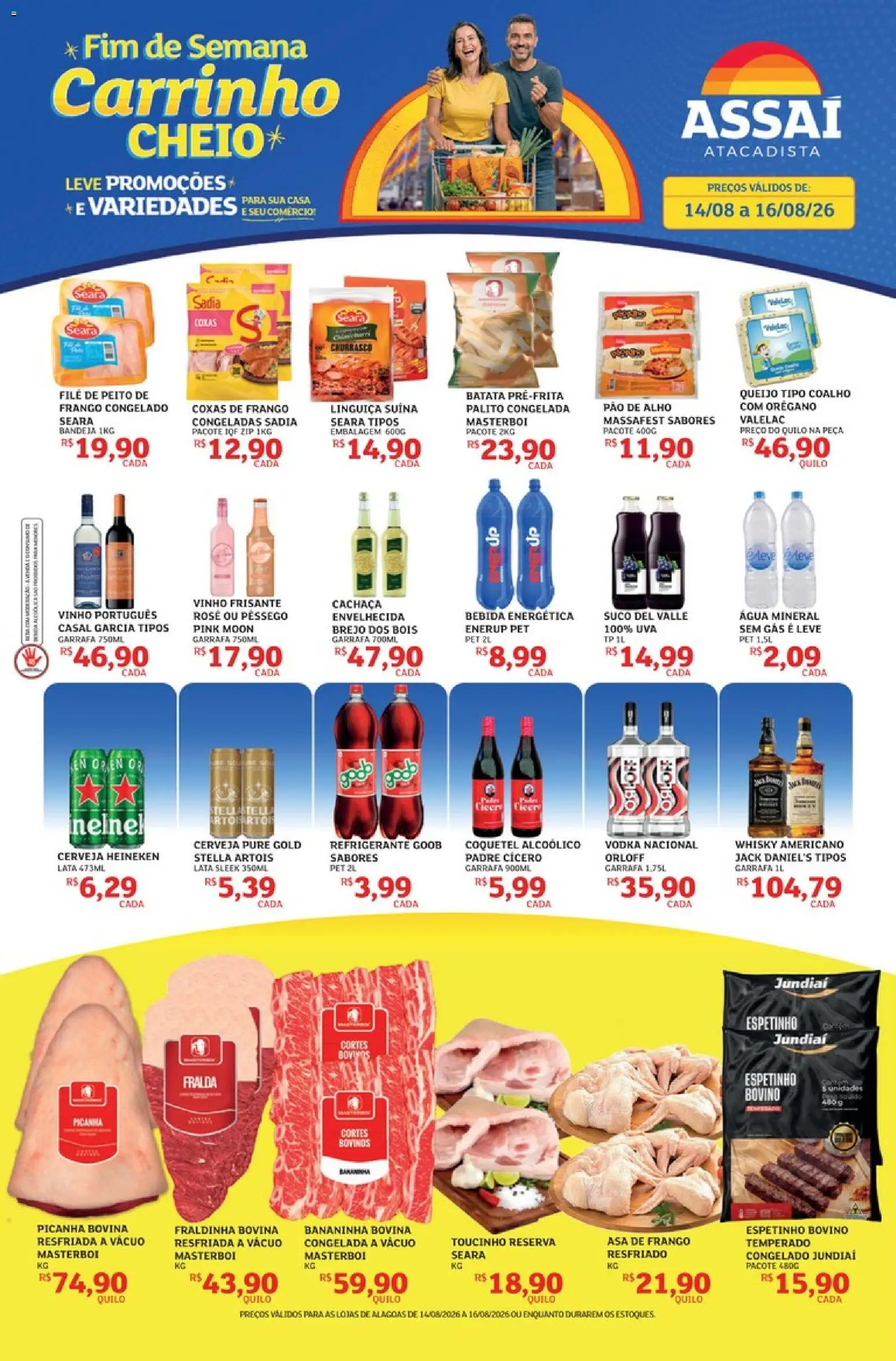 Pré-Visualização do folheto "Assaí Atacadista ofertas - AL" da loja Assaí Atacadista válido a partir de 14/08/2026