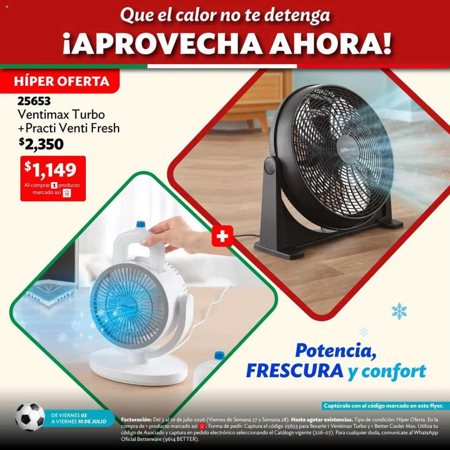 Vista previa las ofertas de la tienda Betterware - Betterware catálogo Llévate tus favoritos desde el 03/07/2026 - Té