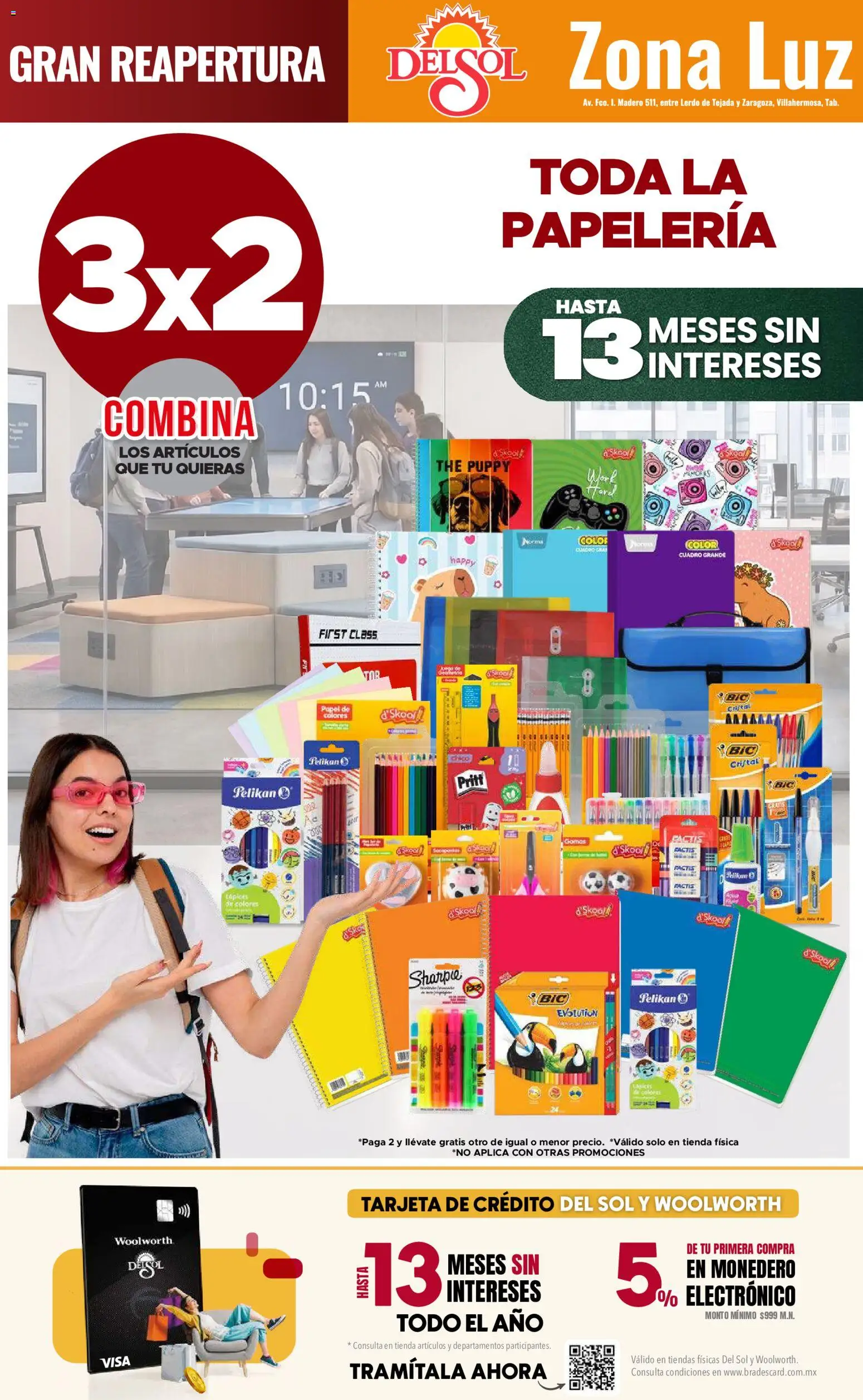 Vista previa las ofertas de la tienda Del Sol y Woolworth - Del Sol y Woolworth catálogo 4 Días de Grandes Promociones desde el 14/08/2026 