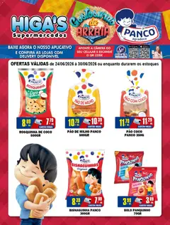 Pré-Visualização do folheto "Higa's Supermercado ofertas Panco" da loja Higa's Supermercado válido a partir de 24/06/2026