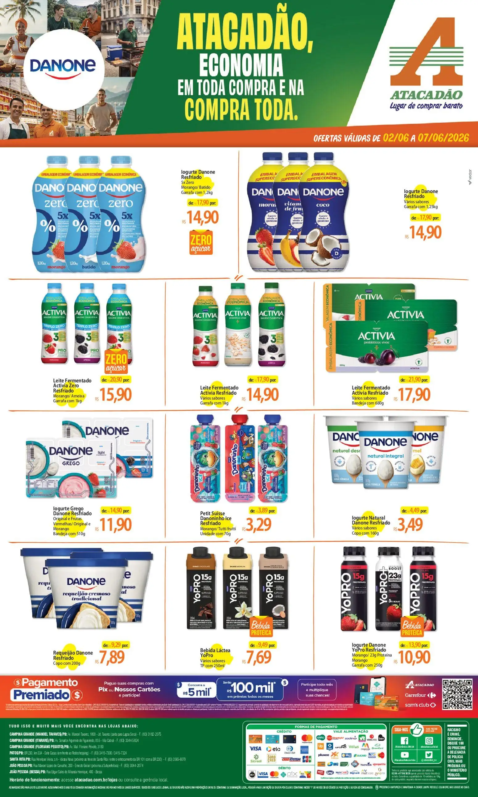 Pré-Visualização do folheto "Atacadão ofertas - PB" da loja Atacadão válido a partir de 02/06/2026