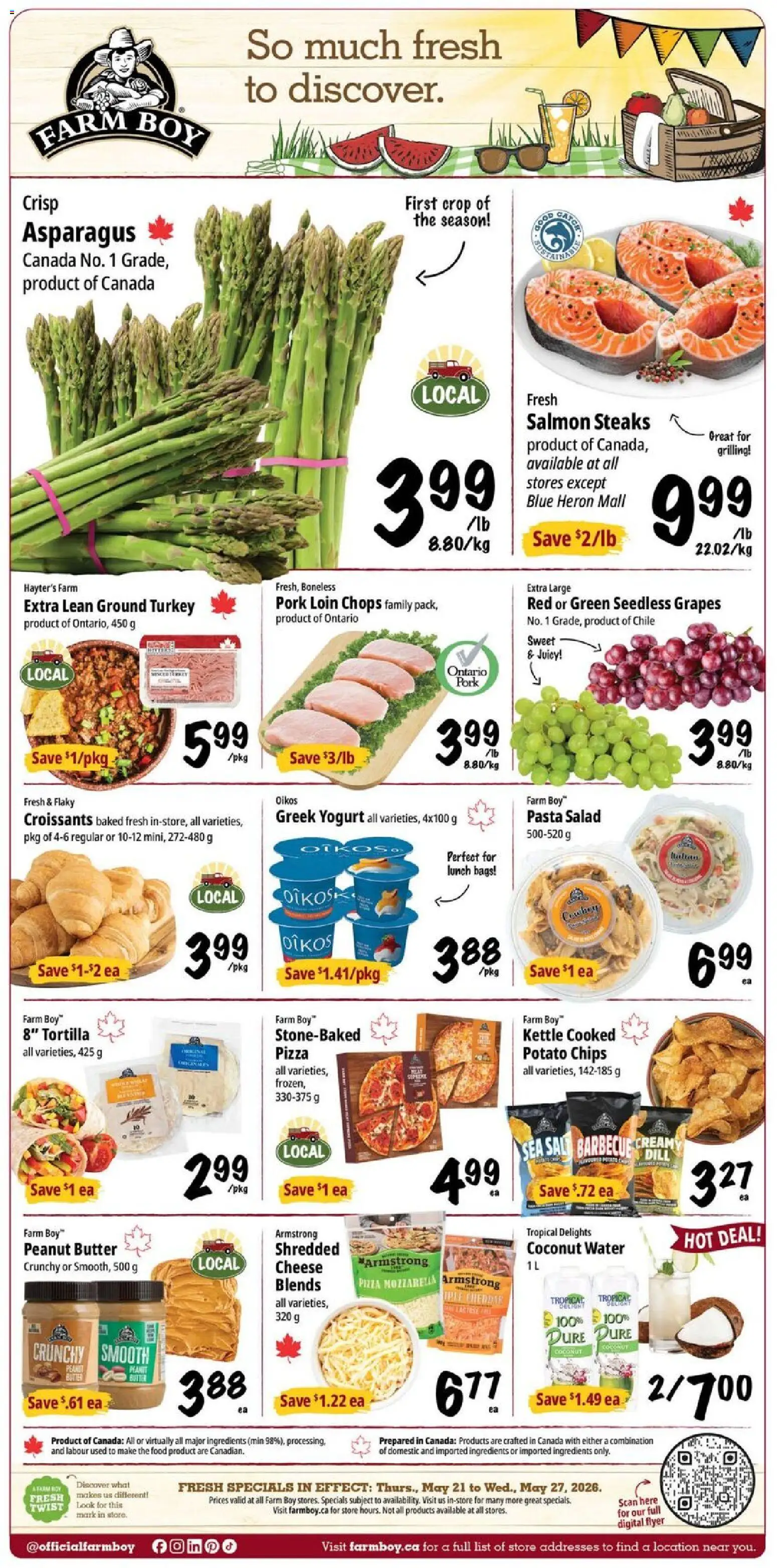 Preview of leaflet Farm Boy weekly flyer / circulaire from shop Farm Boy is valid from May 21, 2026