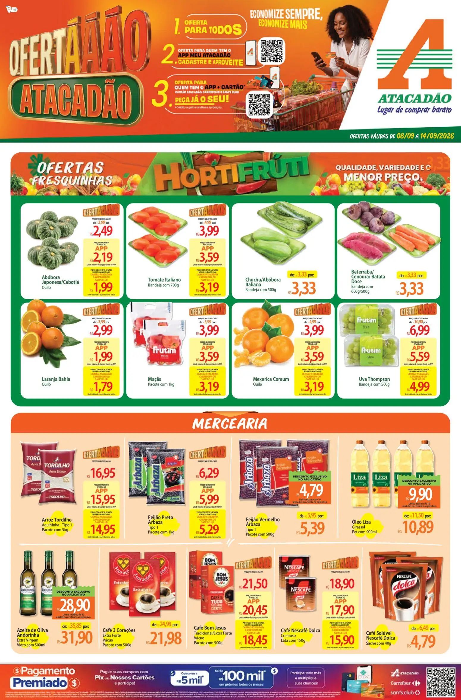 Pré-Visualização do folheto "Atacadão ofertas - RS" da loja Atacadão válido a partir de 08/09/2026