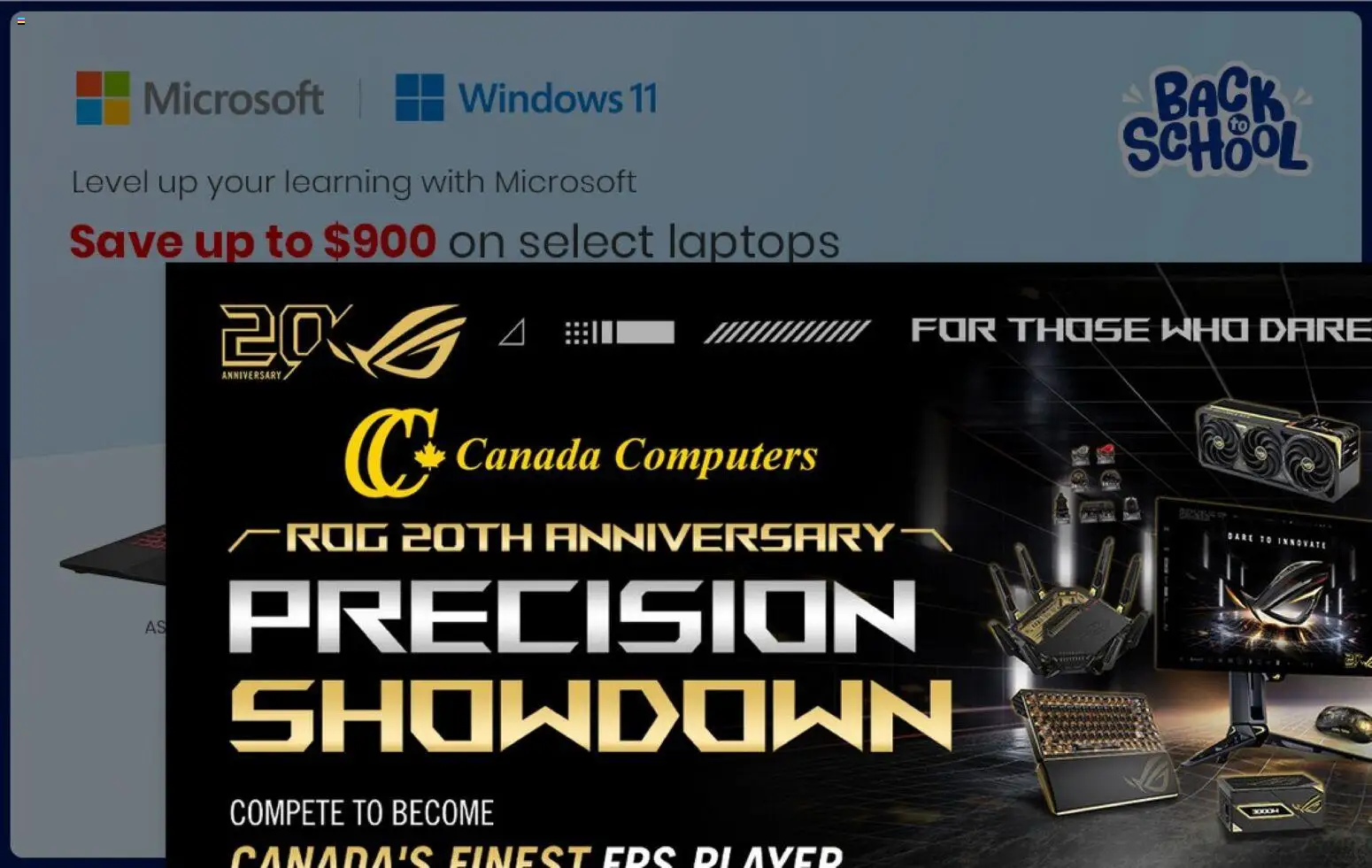 Preview of leaflet Canada Computers flyer from shop Canada Computers is valid from Aug 21, 2026
