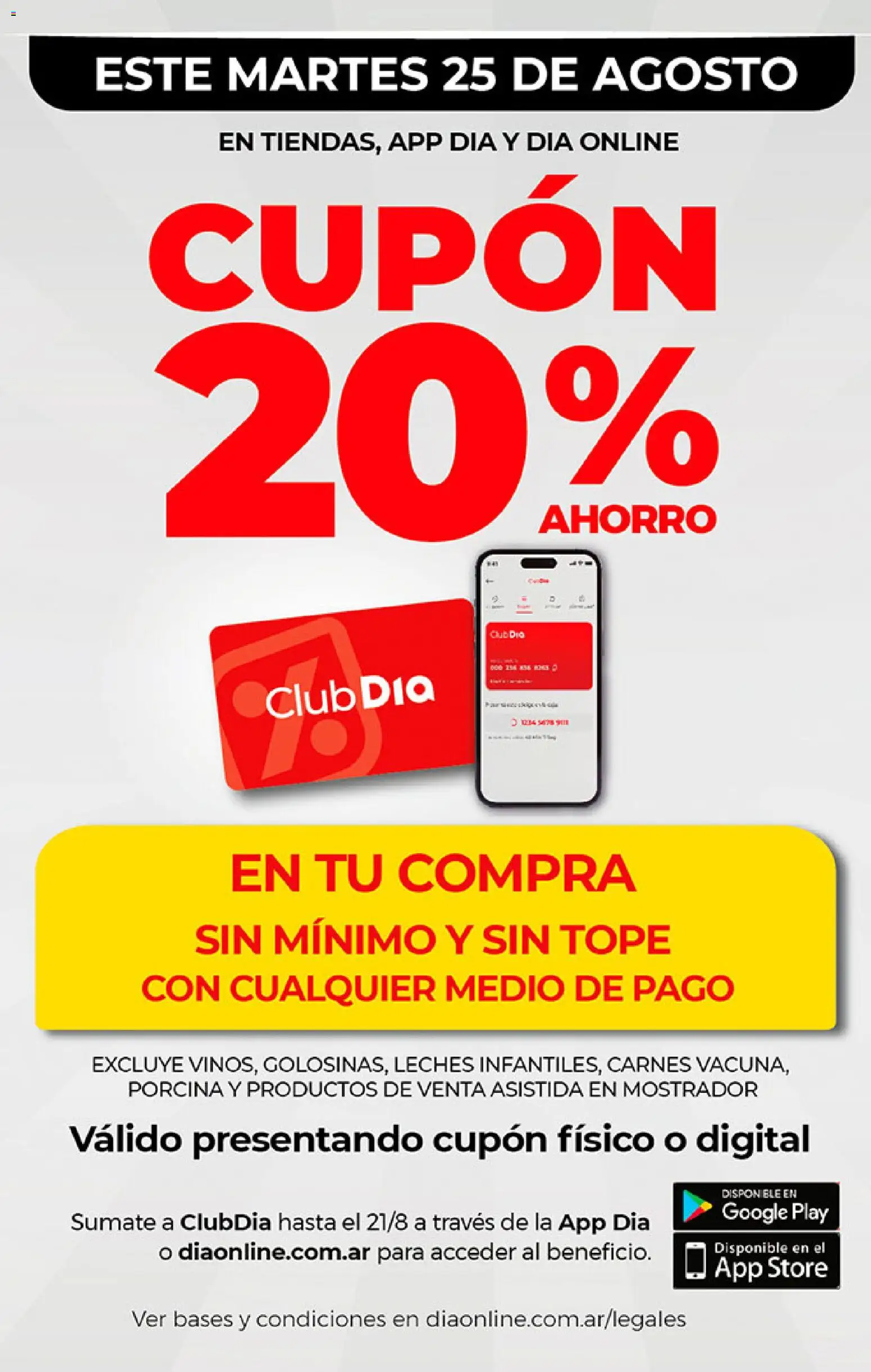Vista previa del folleto de la tienda Dia válido desde el 19/08/2026 