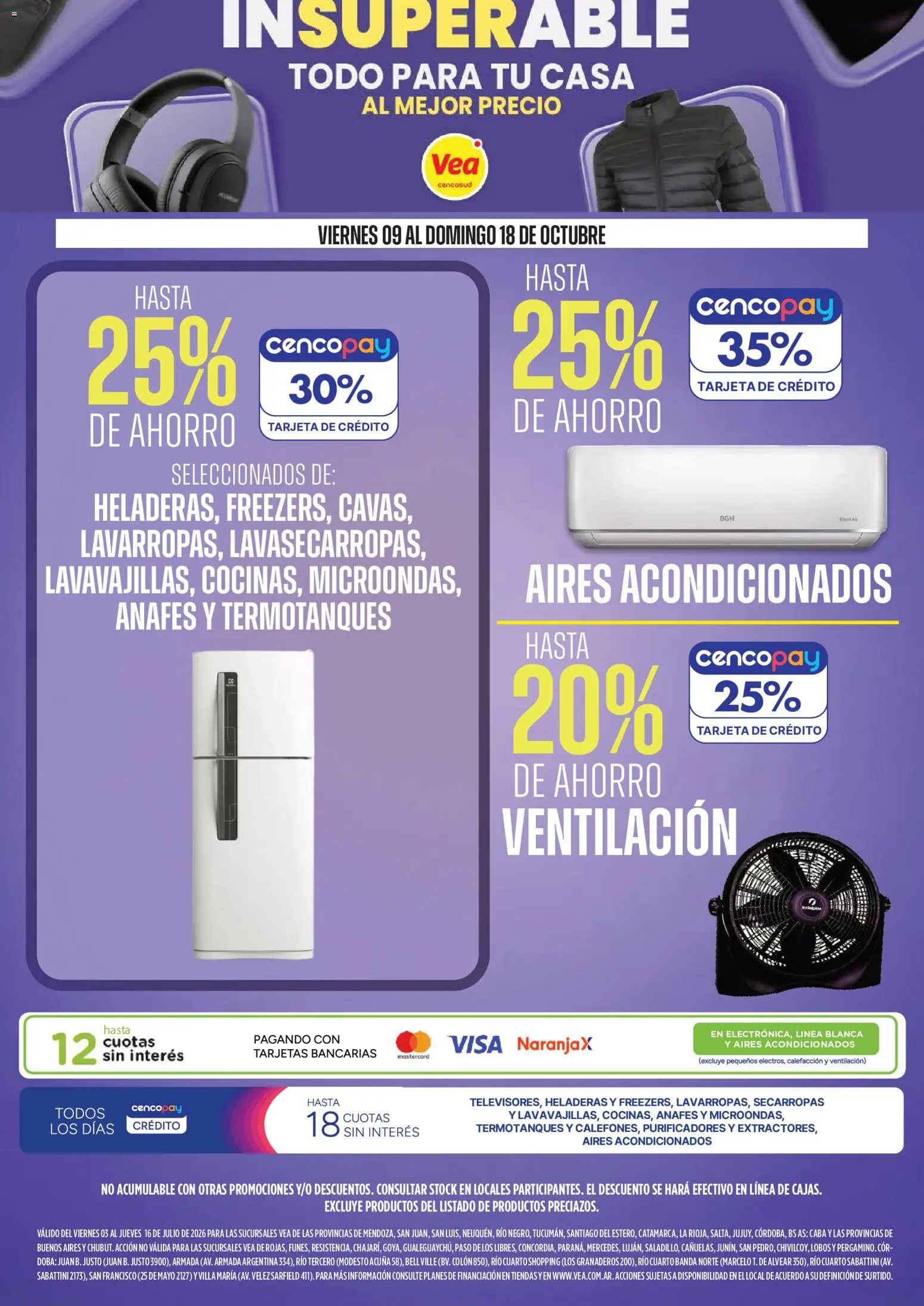 Vista previa del folleto de la tienda Vea válido desde el 09/10/2026 