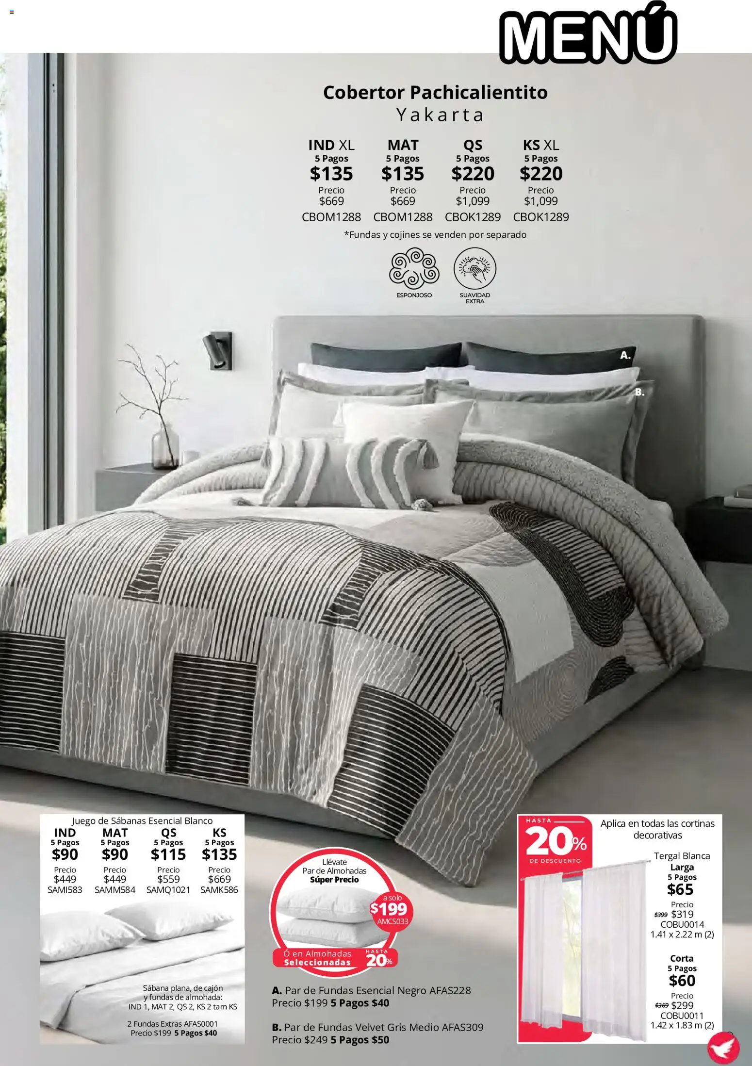 Vista previa las ofertas de la tienda Colchas Concord - Colchas Concord catálogo Colección Cobertor Calor de Hogar desde el 15/10/2026 