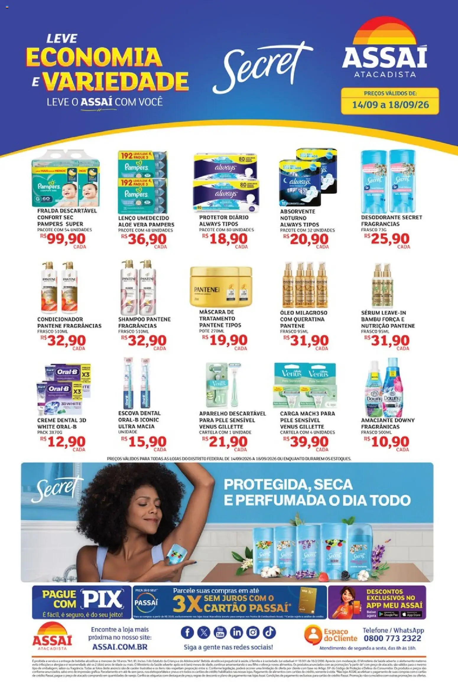 Pré-Visualização do folheto "Assaí Atacadista ofertas - DF" da loja Assaí Atacadista válido a partir de 14/09/2026