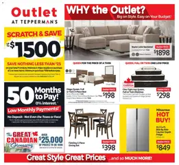 Preview of leaflet Tepperman's outlet from shop Tepperman's is valid from Oct 16, 2026