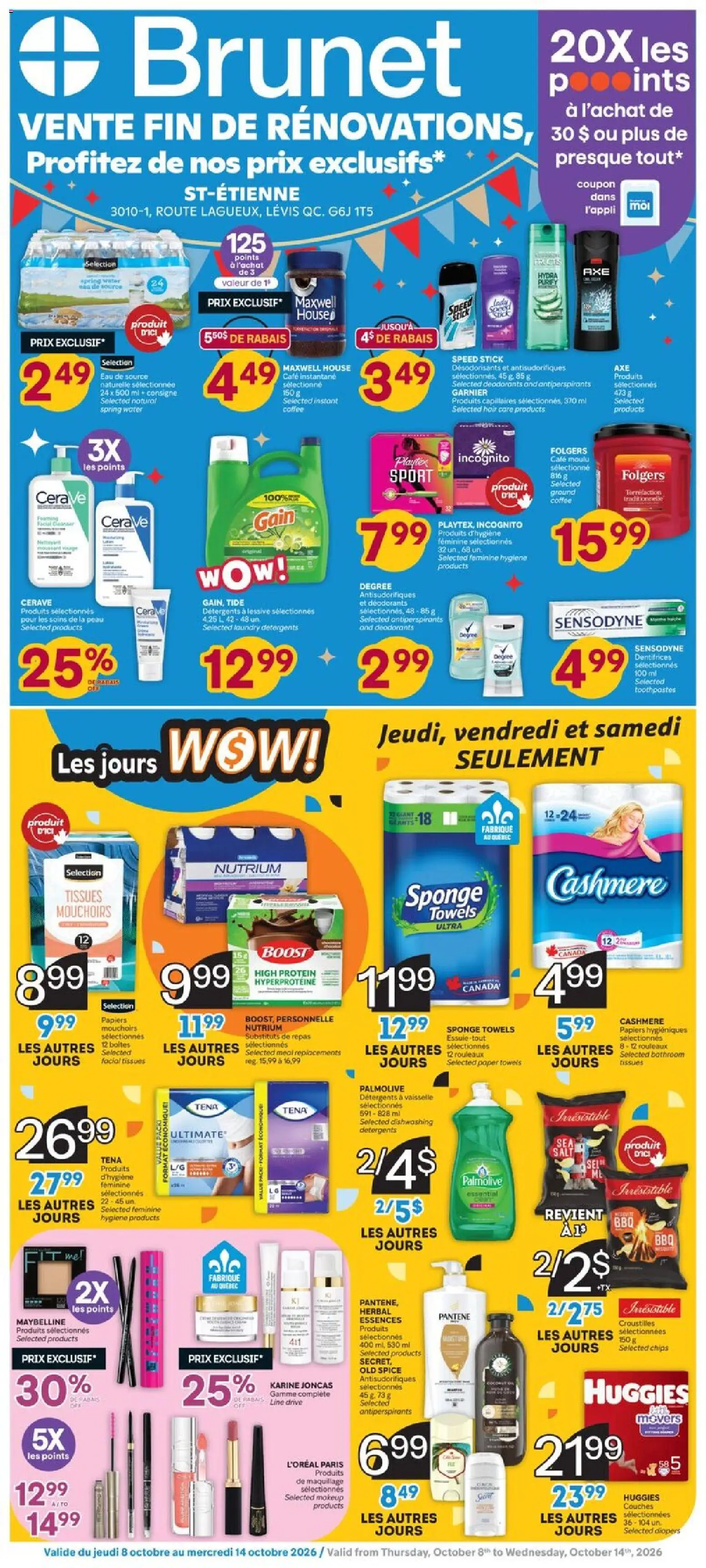 Preview of leaflet Brunet weekly flyer / circulaire from shop Brunet is valid from Oct 08, 2026