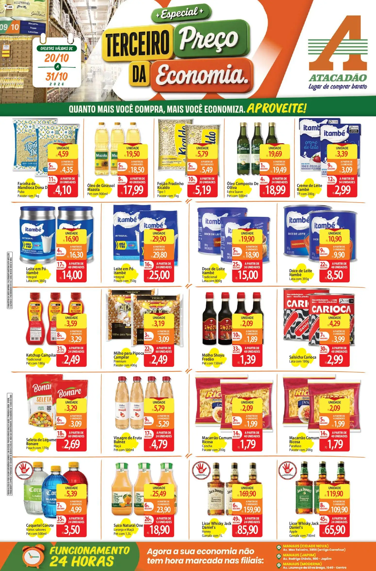 Pré-Visualização do folheto "Atacadão ofertas - AM" da loja Atacadão válido a partir de 20/10/2026
