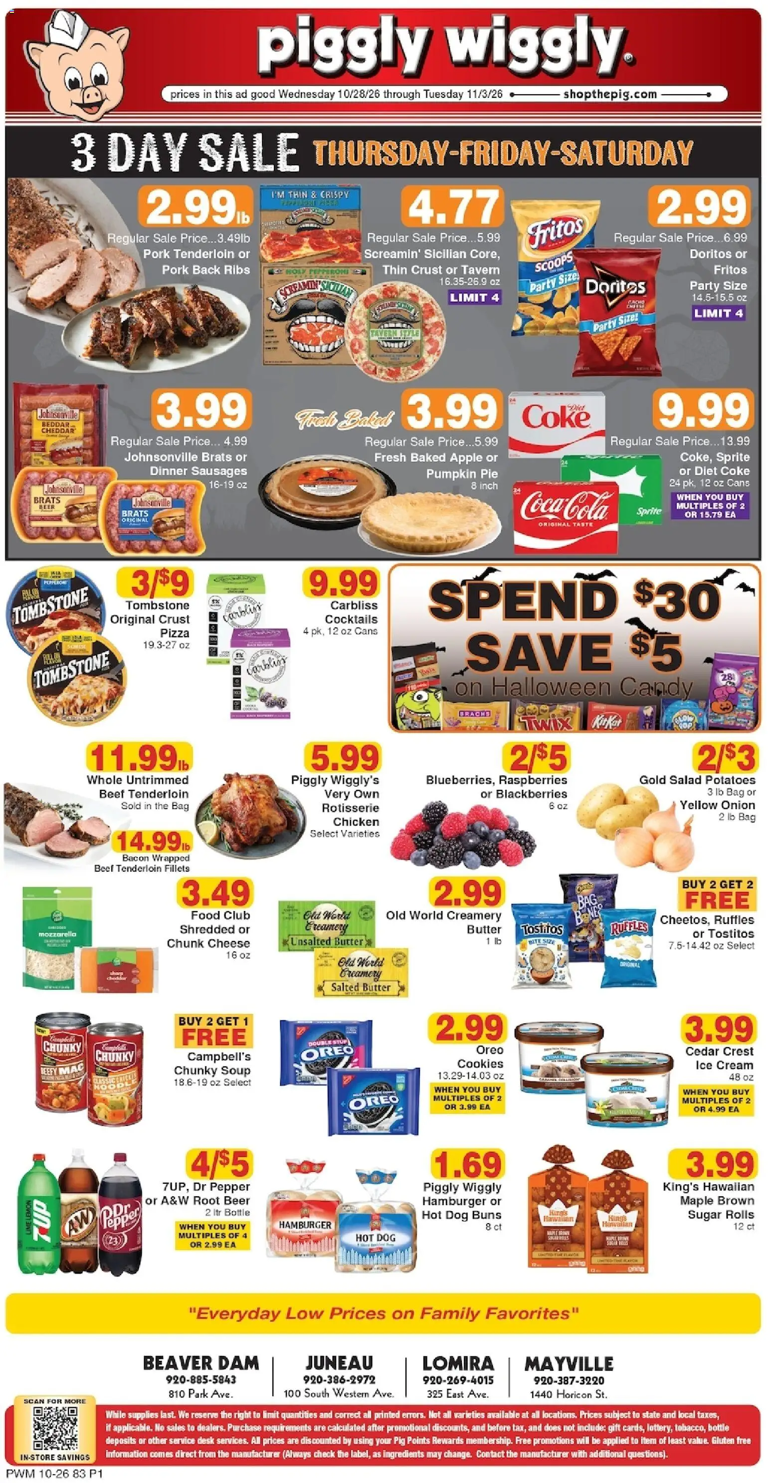 Ad Preview of Piggly Wiggly Piggly Wiggly Weekly Ad from 10/28/2026