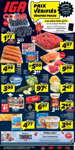Un aperçu du dépliant IGA weekly flyer / circulaire du magasin IGA est valide à partir 23 juill. 2026