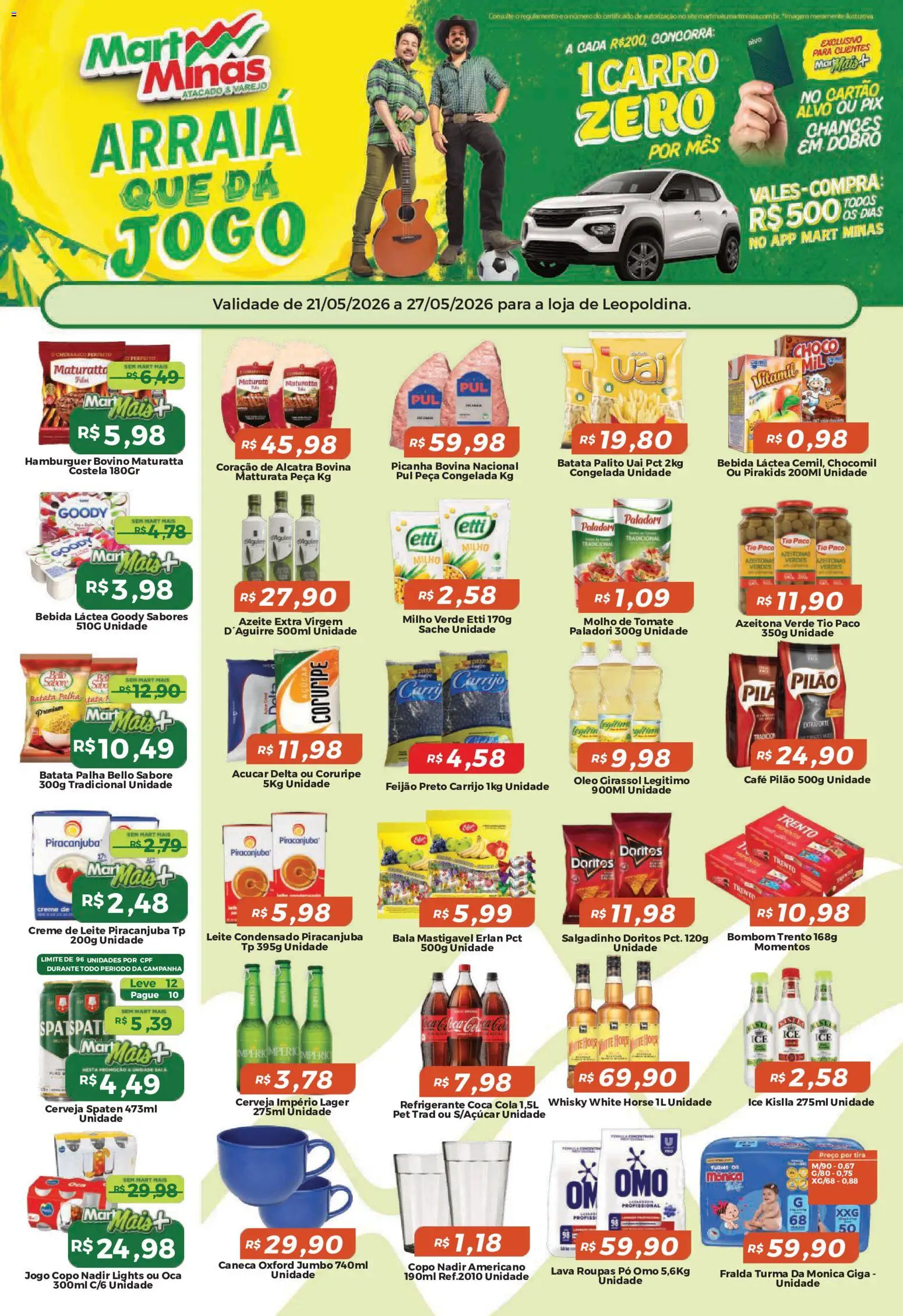 Pré-Visualização do folheto "Mart Minas ofertas" da loja Mart Minas válido a partir de 21/05/2026