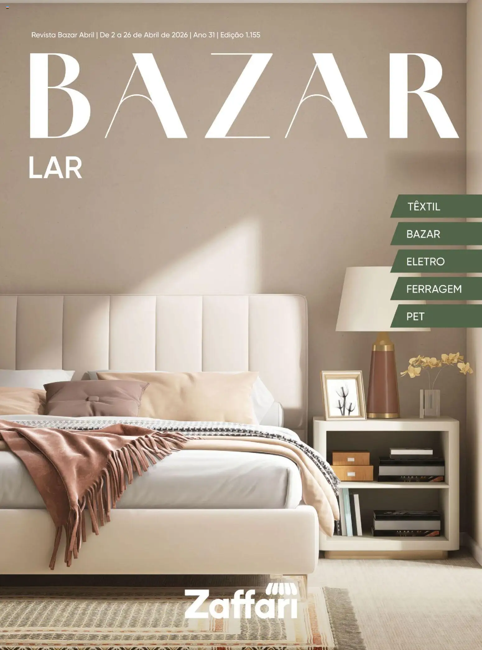 Pré-Visualização do folheto "Zaffari ofertas Bazar - RS" da loja Zaffari válido a partir de 02/04/2026 - Revista