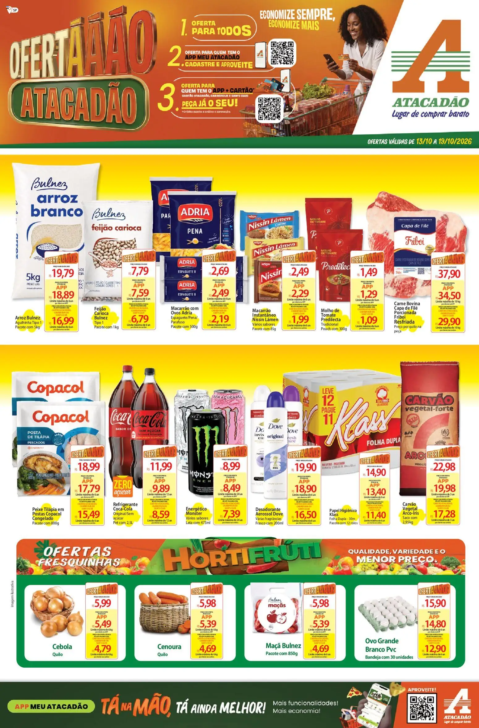 Pré-Visualização do folheto "Atacadão ofertas - SP" da loja Atacadão válido a partir de 13/10/2026