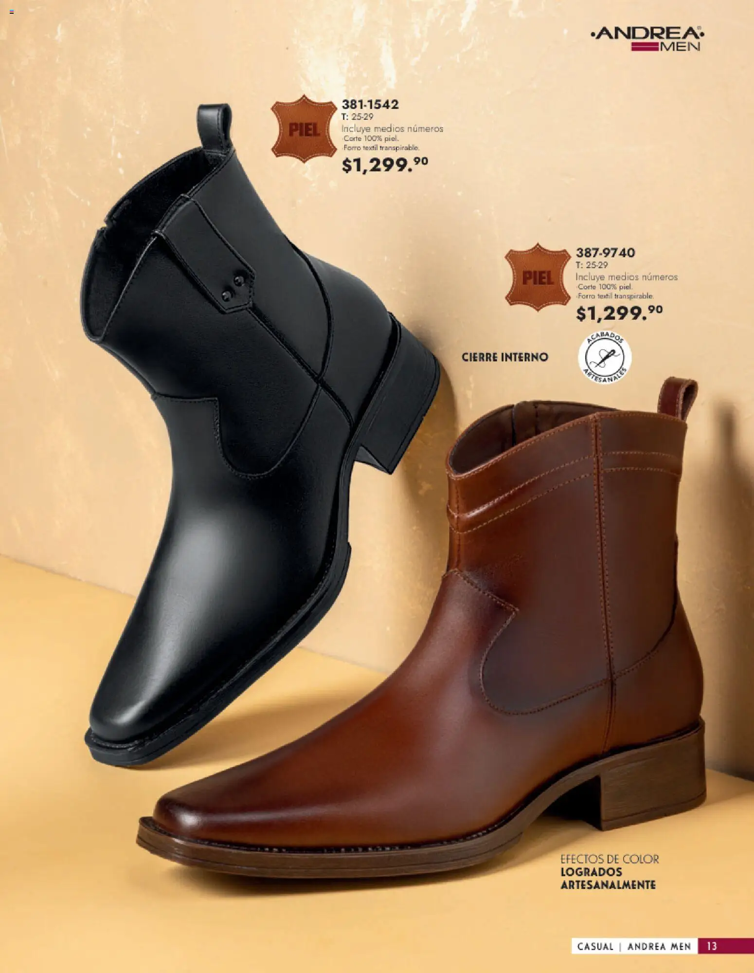Vista previa las ofertas de la tienda Andrea - Catálogo Calzado Caballero desde el 25/01/2026 
