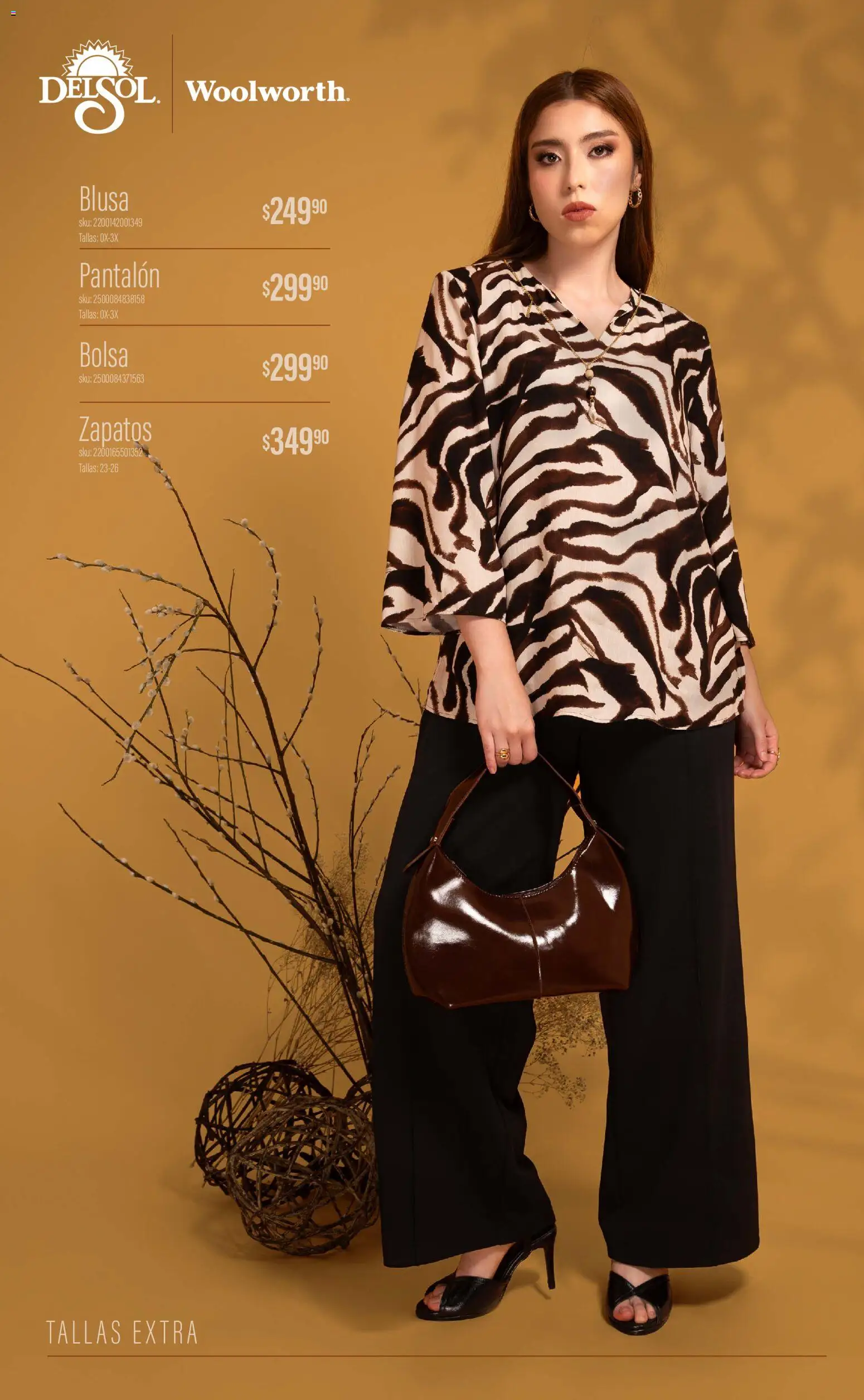 Vista previa las ofertas de la tienda Del Sol y Woolworth - Del Sol y Woolworth catálogo Luce el Otoño en Tiendas desde el 01/10/2026 - Zapatos, Bolsa, Blusa