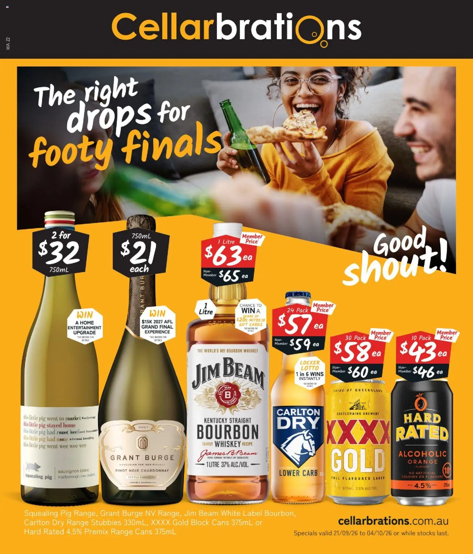 Preview of catalogue Cellarbrations catalogue ALBANY from shop Cellarbrations valid 21/09/2026 - Jim Beam, Beef, Bourbon, Whiskey