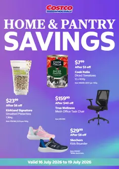 Preview of catalogue Costco Home & Pantry Savings from shop Costco valid 16/07/2026
