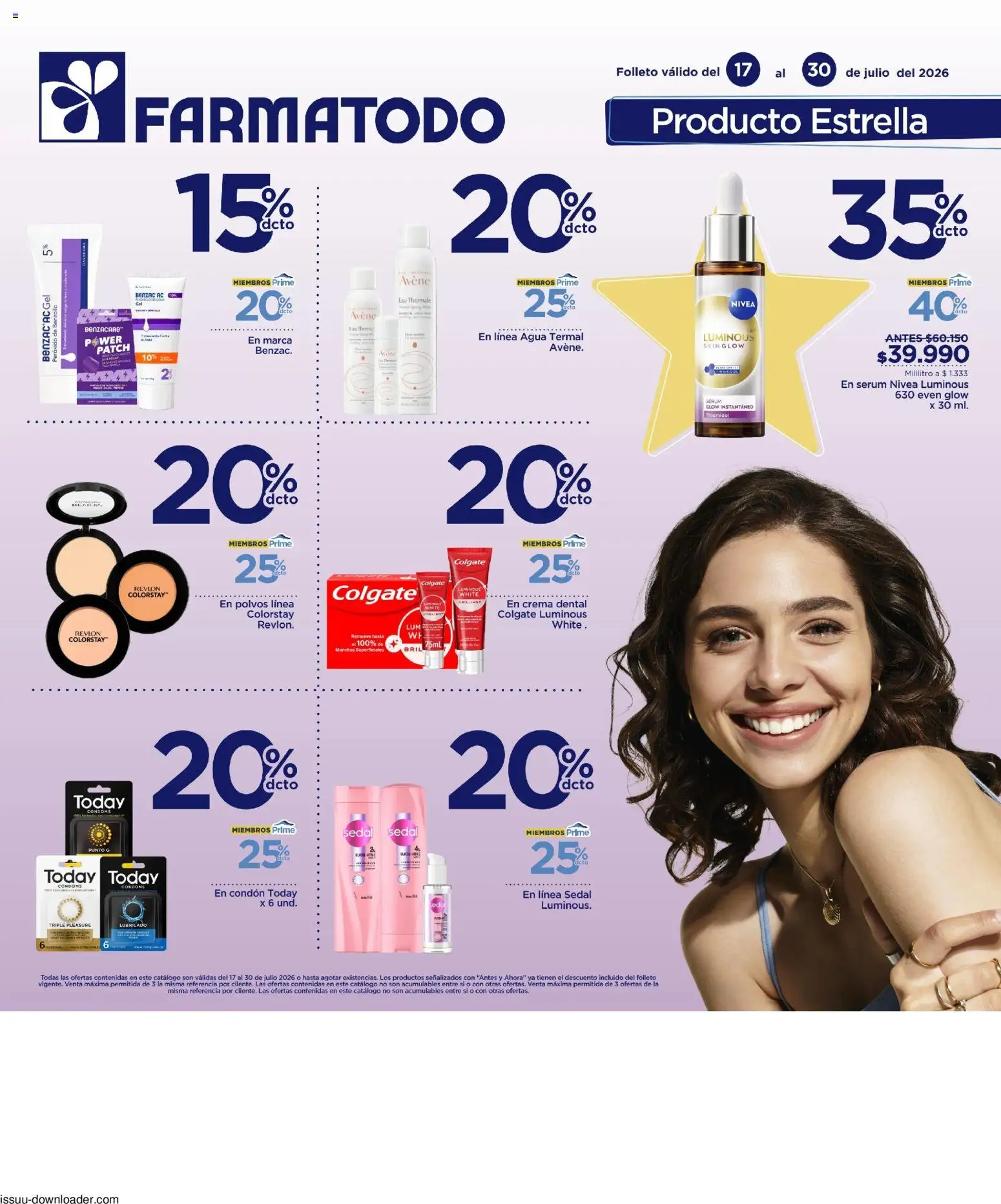 Vista previa del prospecto FarmaTodo catálogo del almacen FarmaTodo válida del 17/07/2026 al - Agua, Serum, Crema, Crema dental