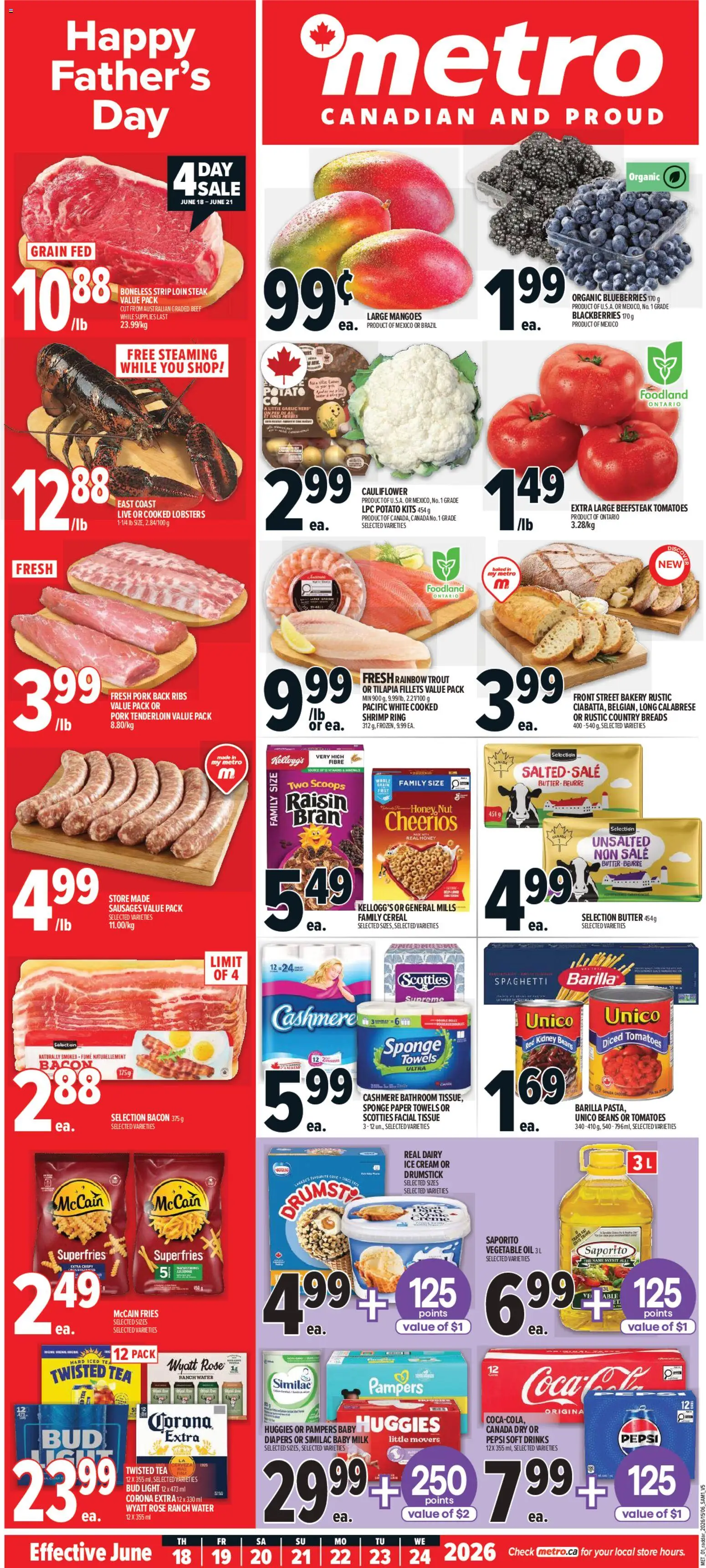 Preview of leaflet Metro weekly flyer - Québec from shop Metro is valid from Jun 18, 2026