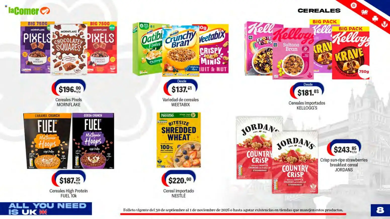 Vista previa las ofertas de la tienda La Comer - La Comer folleto desde el 30/09/2026 - Chocolate, Cereales
