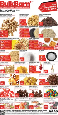 Preview of leaflet Bulk Barn weekly flyer / circulaire from shop Bulk Barn is valid from May 21, 2026