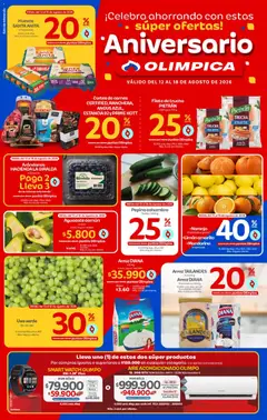  Vista previa del prospecto Olímpica catálogo Aniversario del almacen Olímpica válida del 12/08/2026 al 18/08/2026