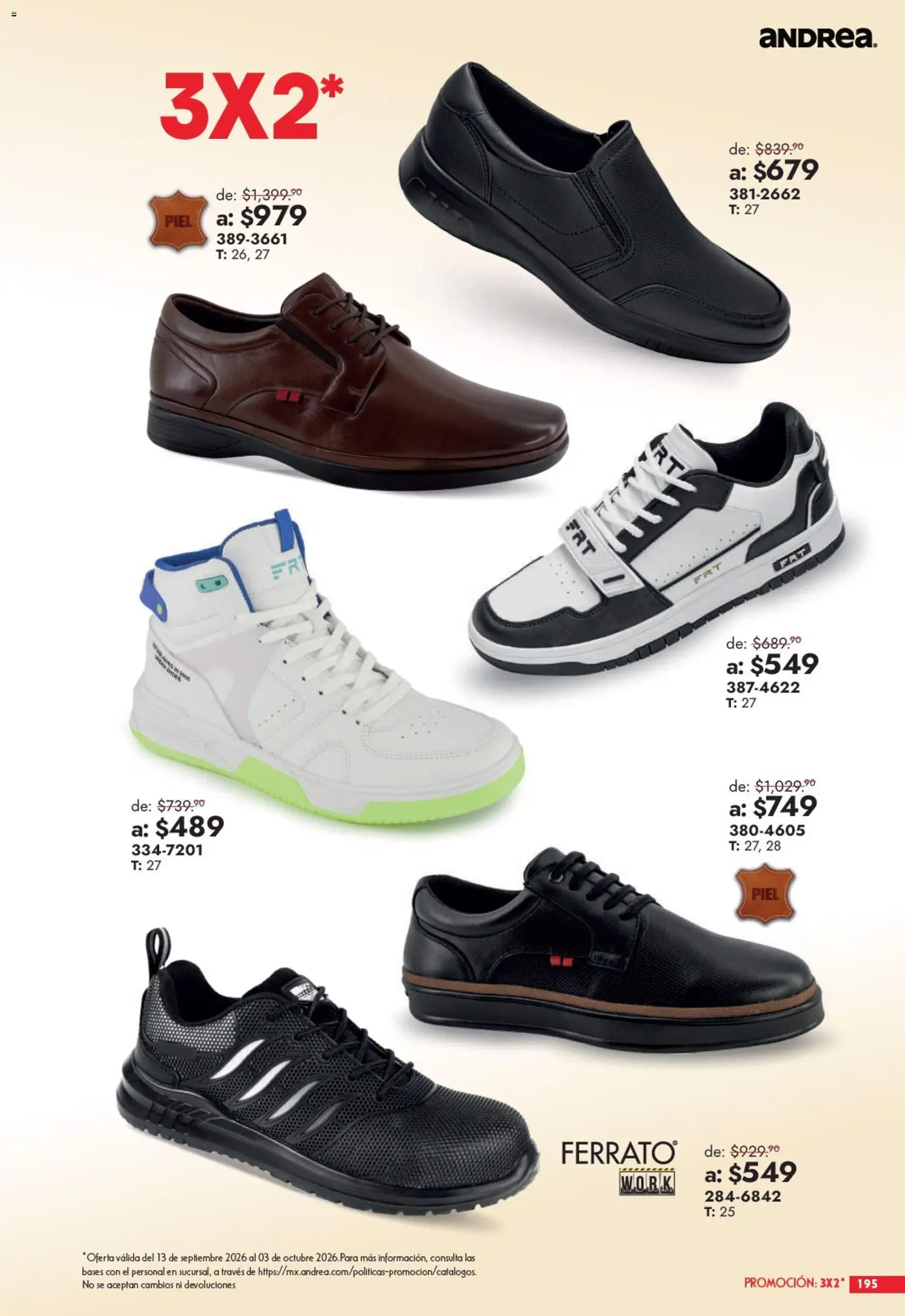 Vista previa las ofertas de la tienda Andrea - Andrea catálogo Outlet desde el 13/09/2026 