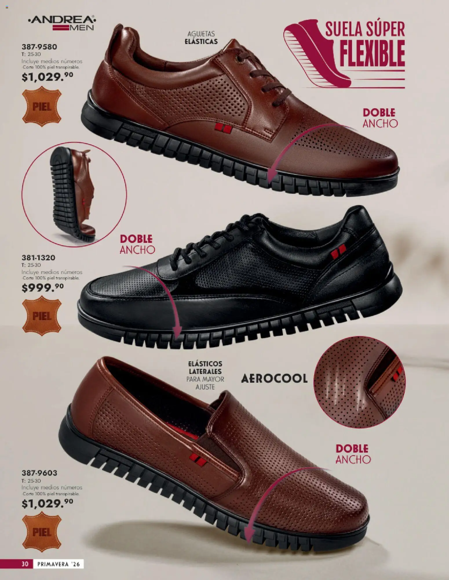 Vista previa las ofertas de la tienda Andrea - Catálogo Calzado Caballero desde el 25/01/2026 - Flexible