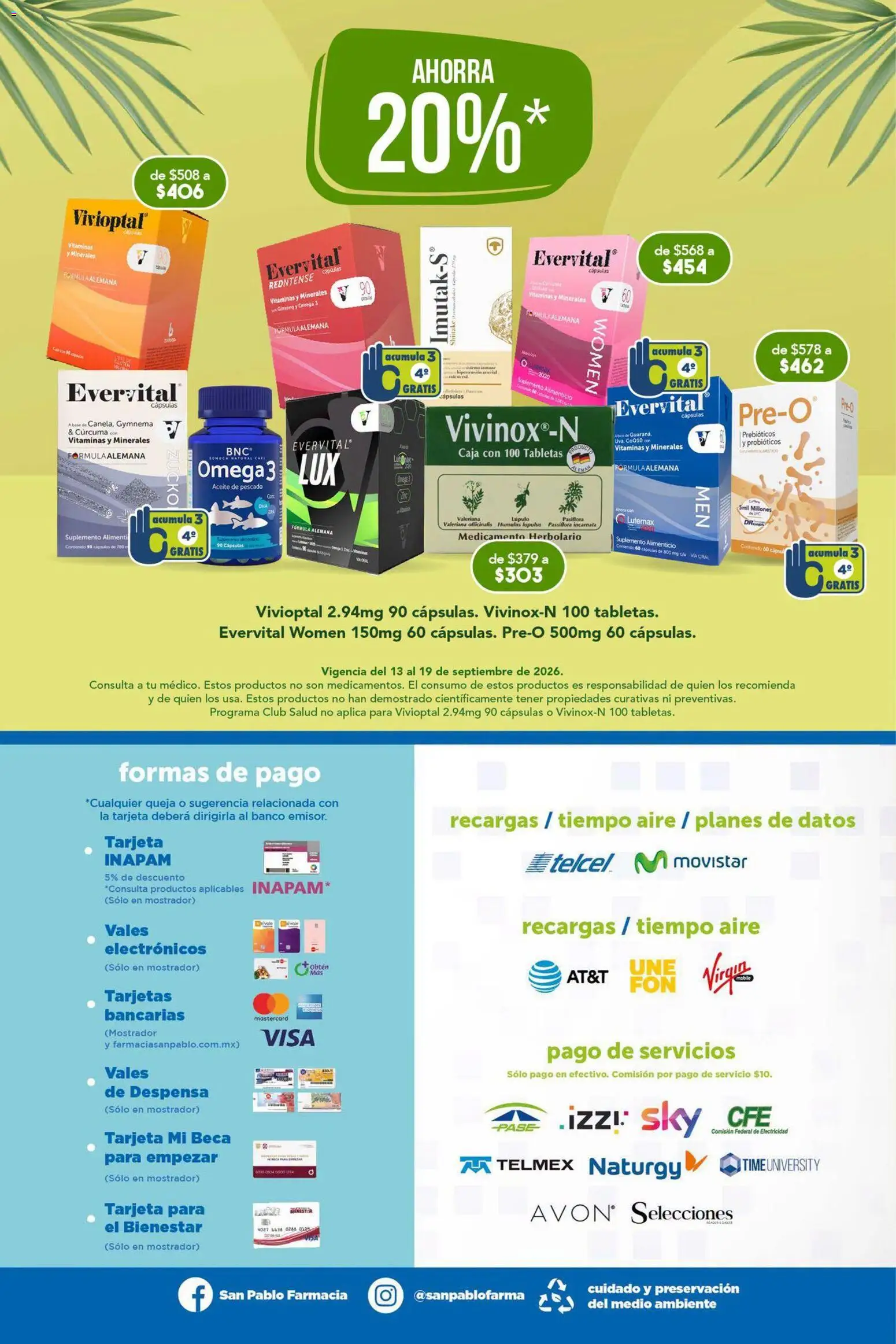 Vista previa las ofertas de la tienda Farmacia San Pablo - Farmacia San Pablo catálogo desde el 13/09/2026 