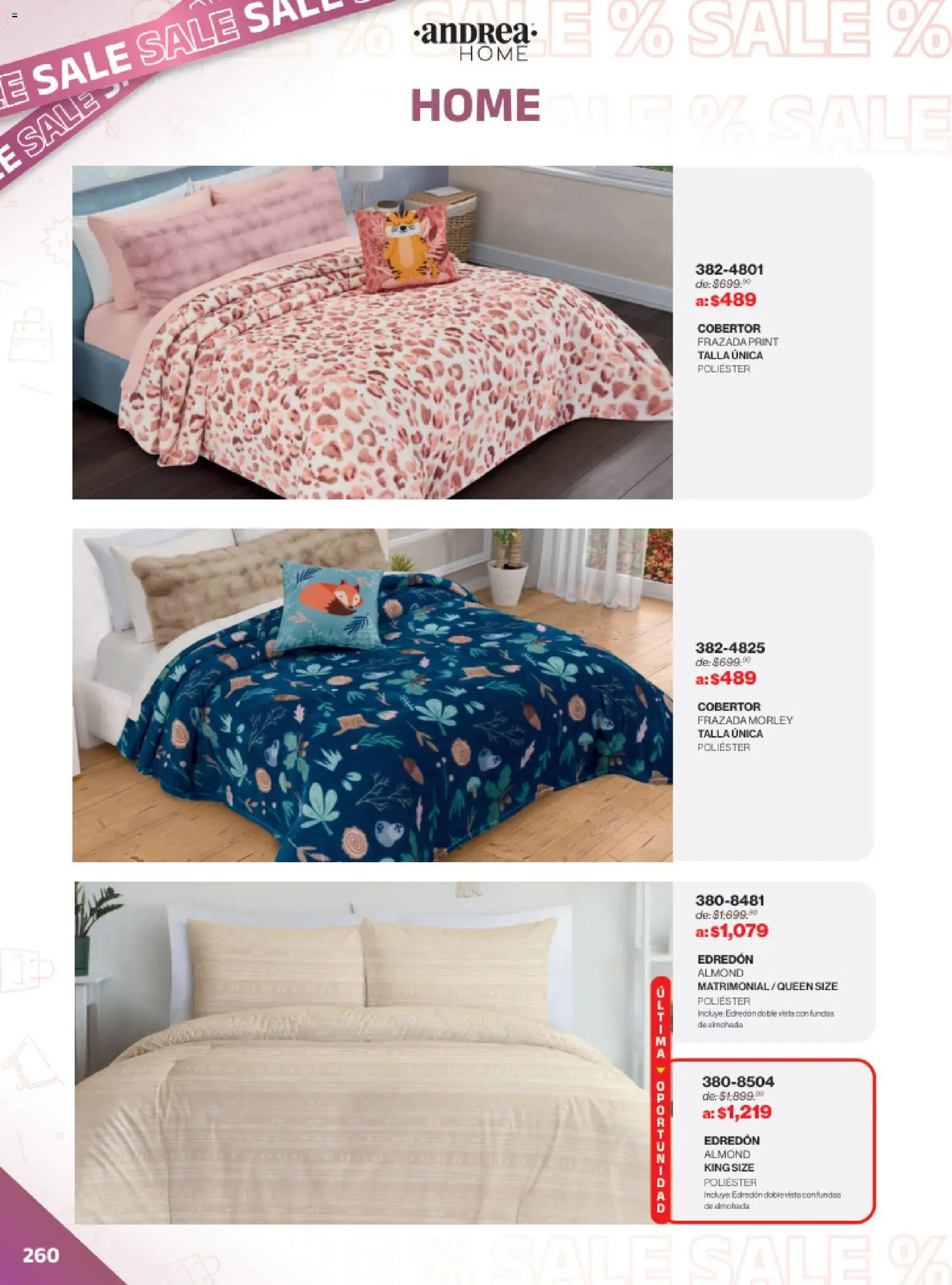Vista previa las ofertas de la tienda Andrea - Catálogo Outlet desde el 21/12/2025 - Almohada, Cobertor