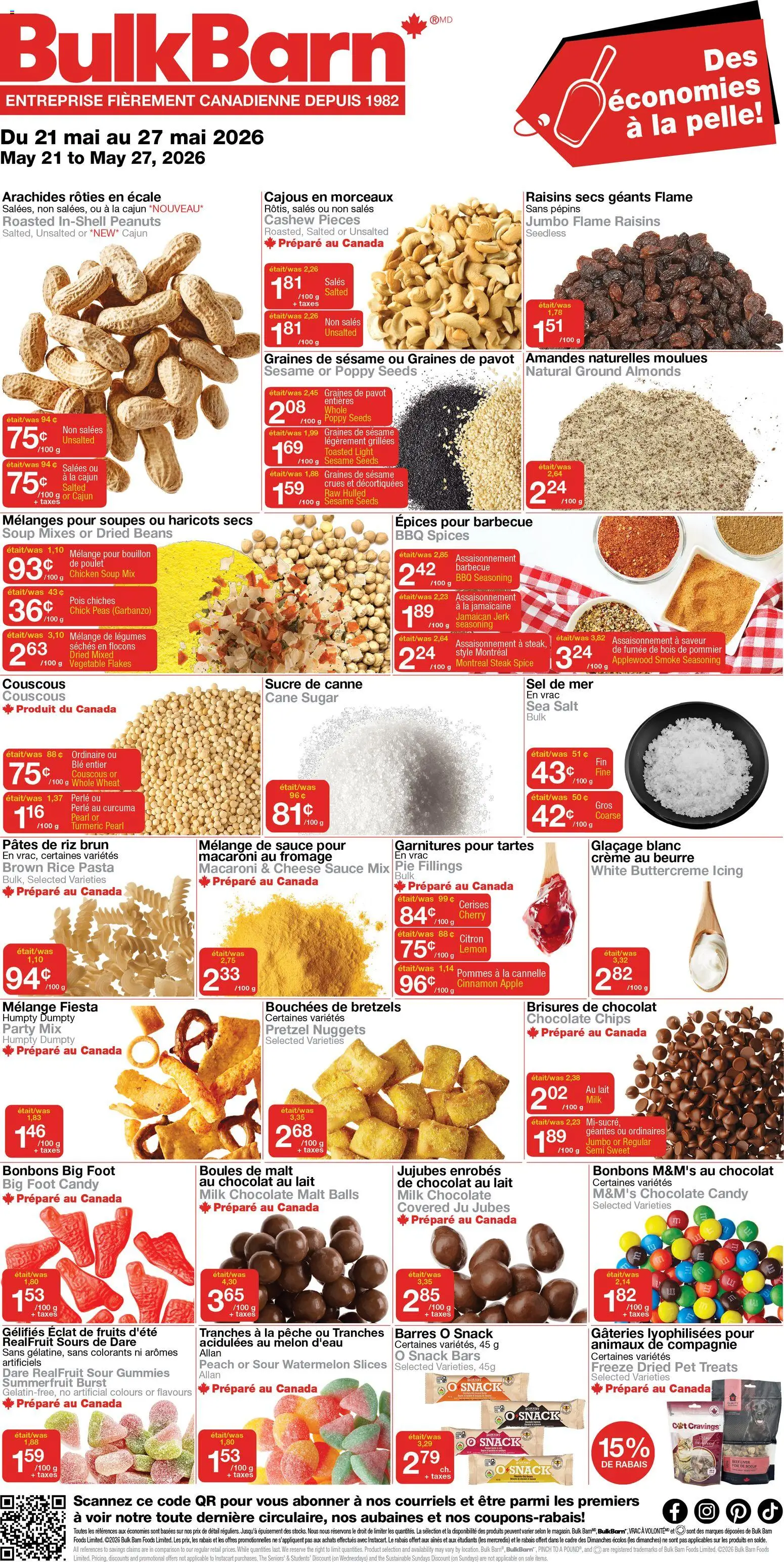 Preview of leaflet Bulk Barn weekly flyer / circulaire from shop Bulk Barn is valid from May 21, 2026
