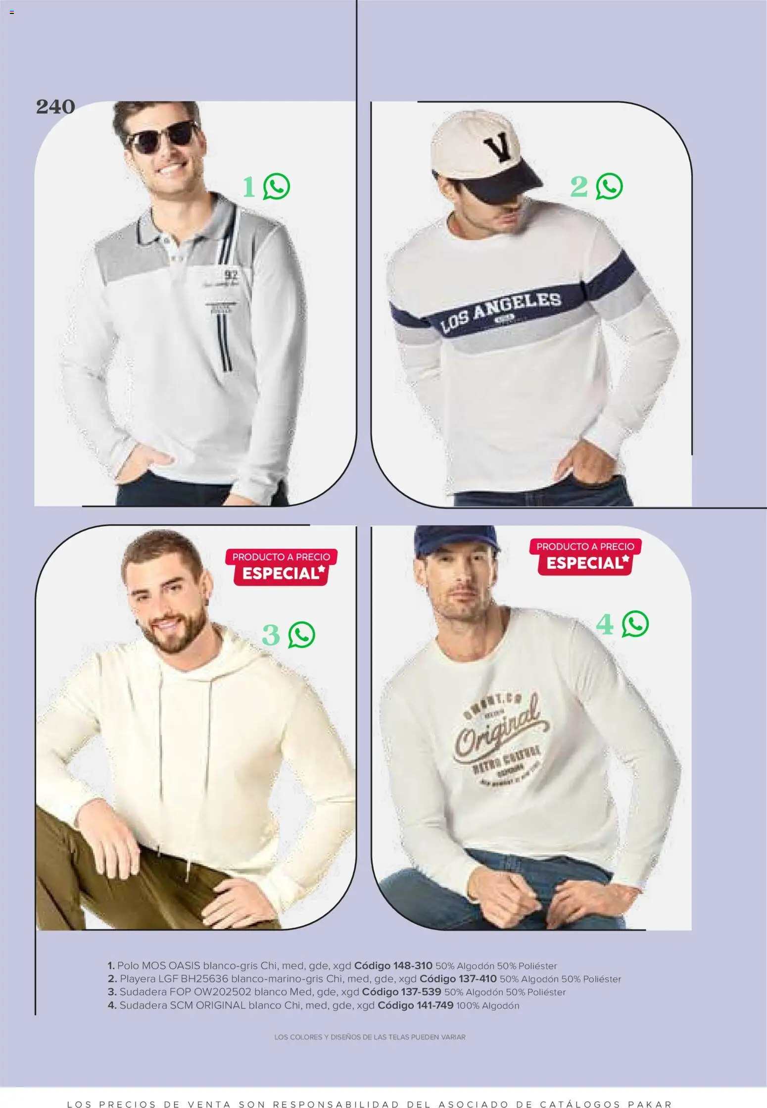 Vista previa las ofertas de la tienda SC Pakar - SC Pakar catálogo Ropa desde el 31/07/2026 