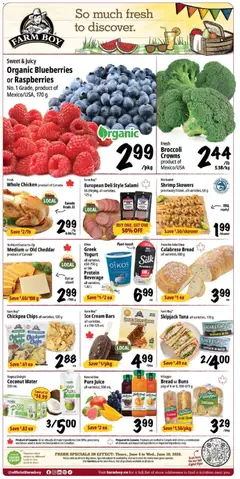 Un aperçu du dépliant Farm Boy weekly flyer / circulaire du magasin Farm Boy est valide à partir 4 juin 2026