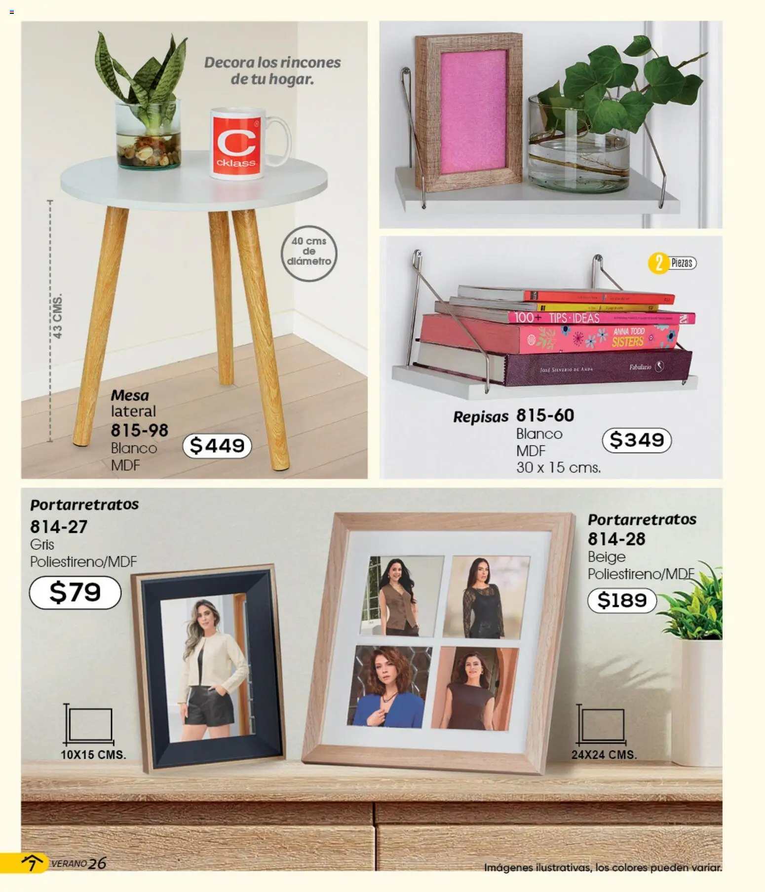 Vista previa las ofertas de la tienda Cklass - Cklass catálogo Verano Handbags desde el 05/03/2026 - Mesa, Portarretratos
